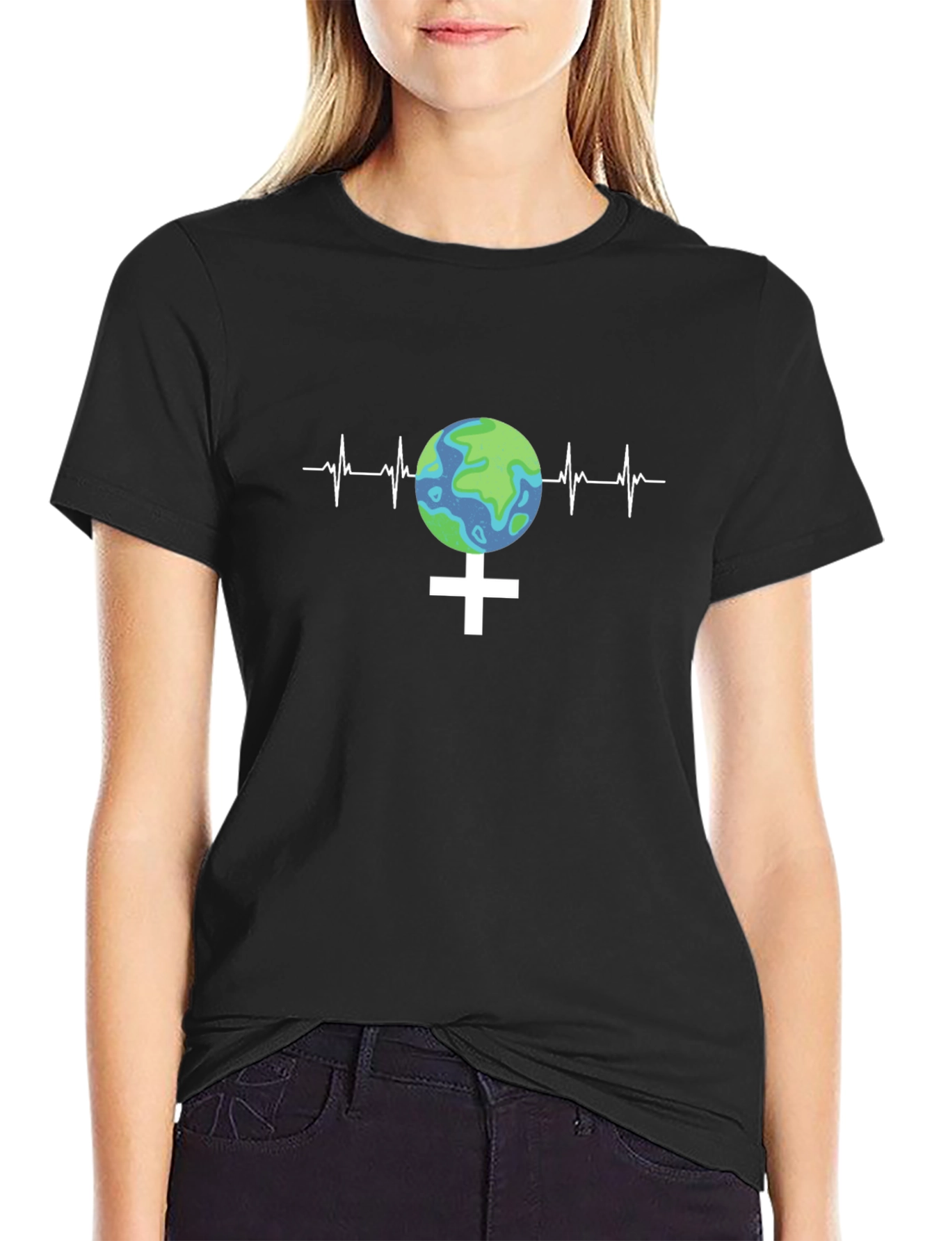 Earth Vitality Tee - Planet Heartbeat T-Shirt
