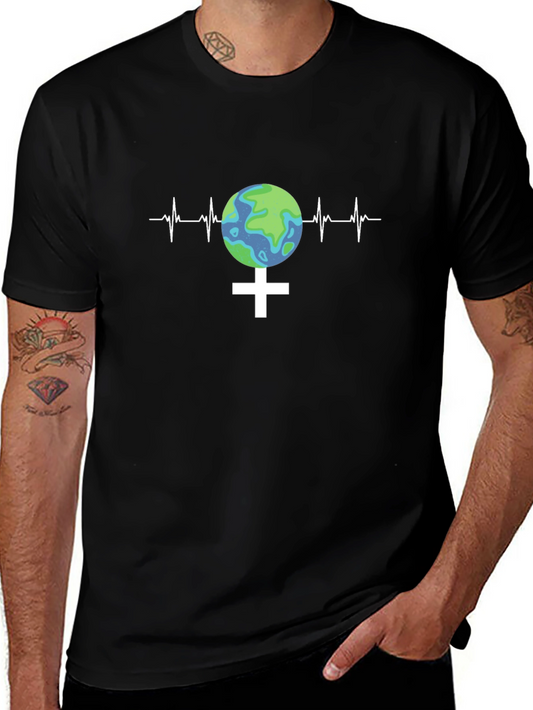Earth Vitality Tee - Planet Heartbeat T-Shirt