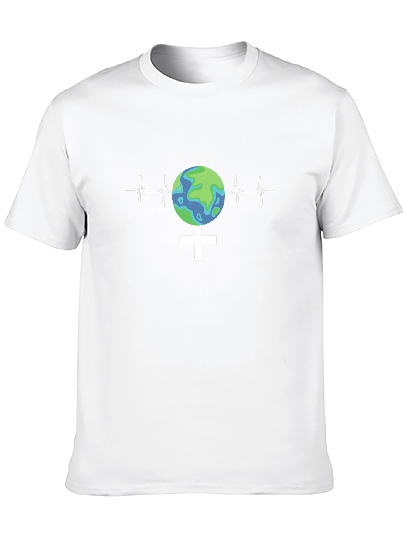 Earth Vitality Tee - Planet Heartbeat T-Shirt