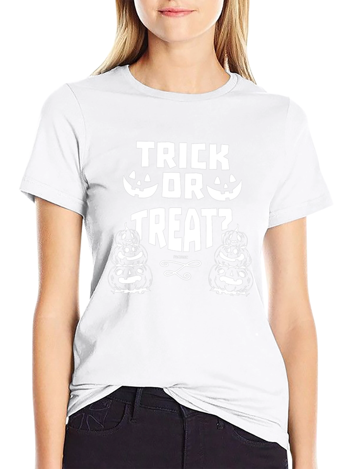 Trick Or Treat Halloween T-Shirt Pumpkin Graphic Tee