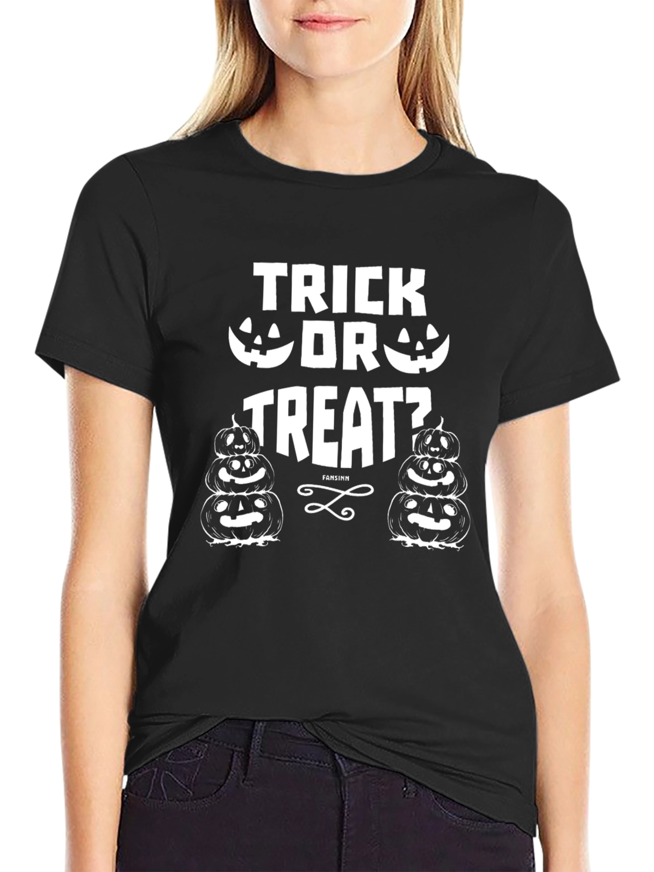 Trick Or Treat Halloween T-Shirt Pumpkin Graphic Tee