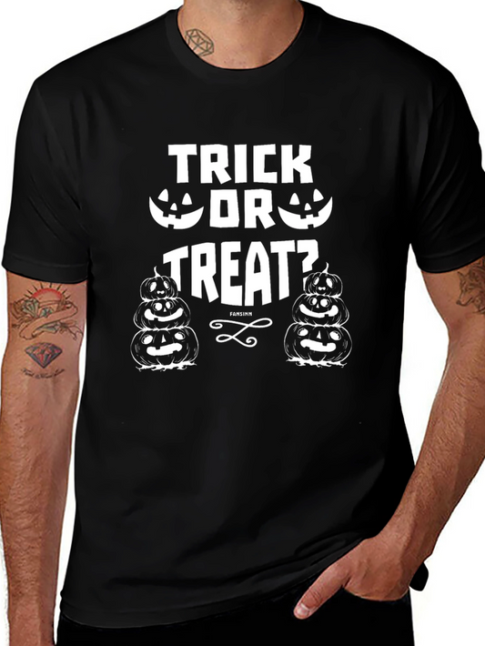Trick Or Treat Halloween T-Shirt Pumpkin Graphic Tee