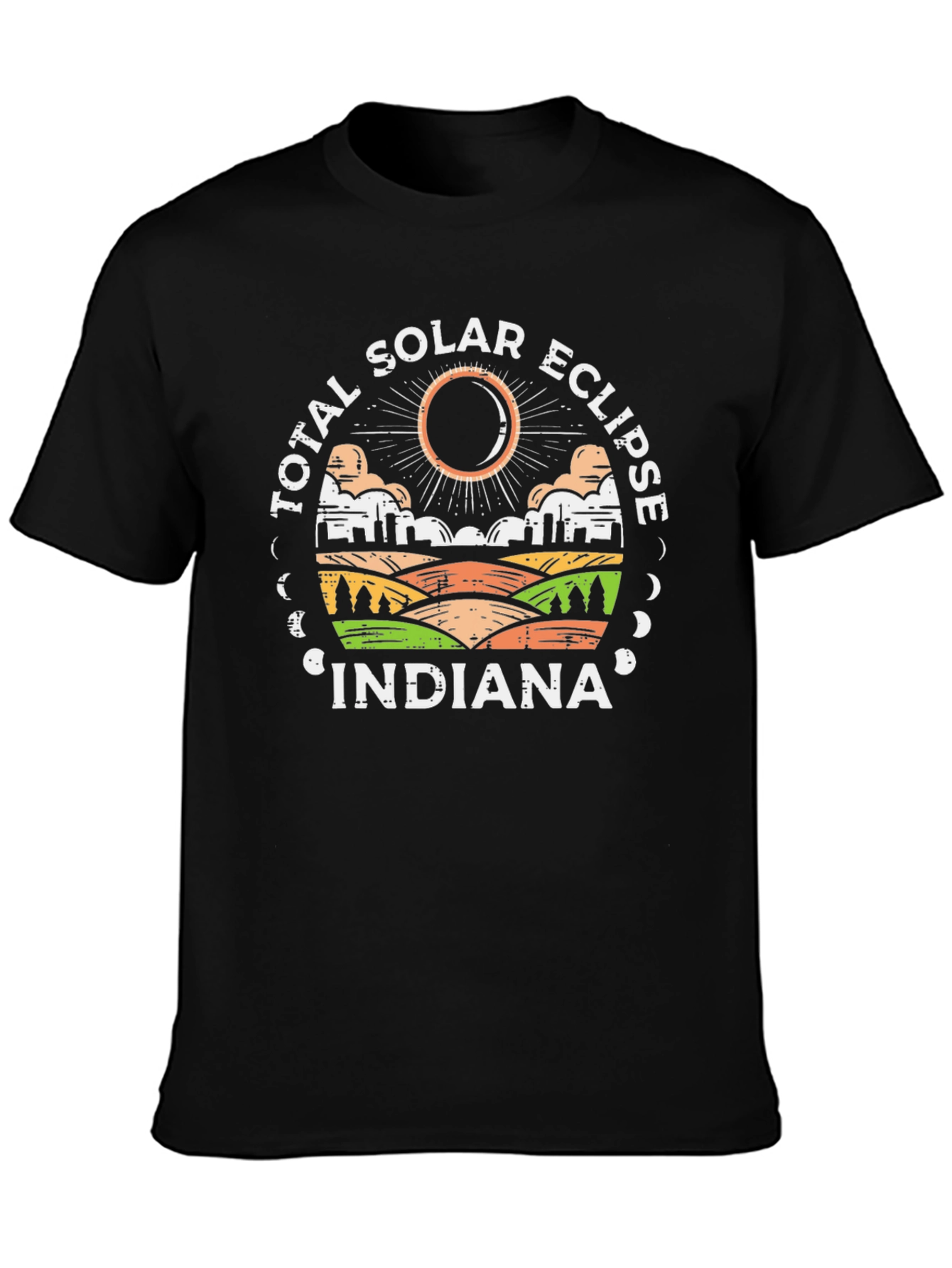 Indiana Total Solar Eclipse Graphic T-Shirt