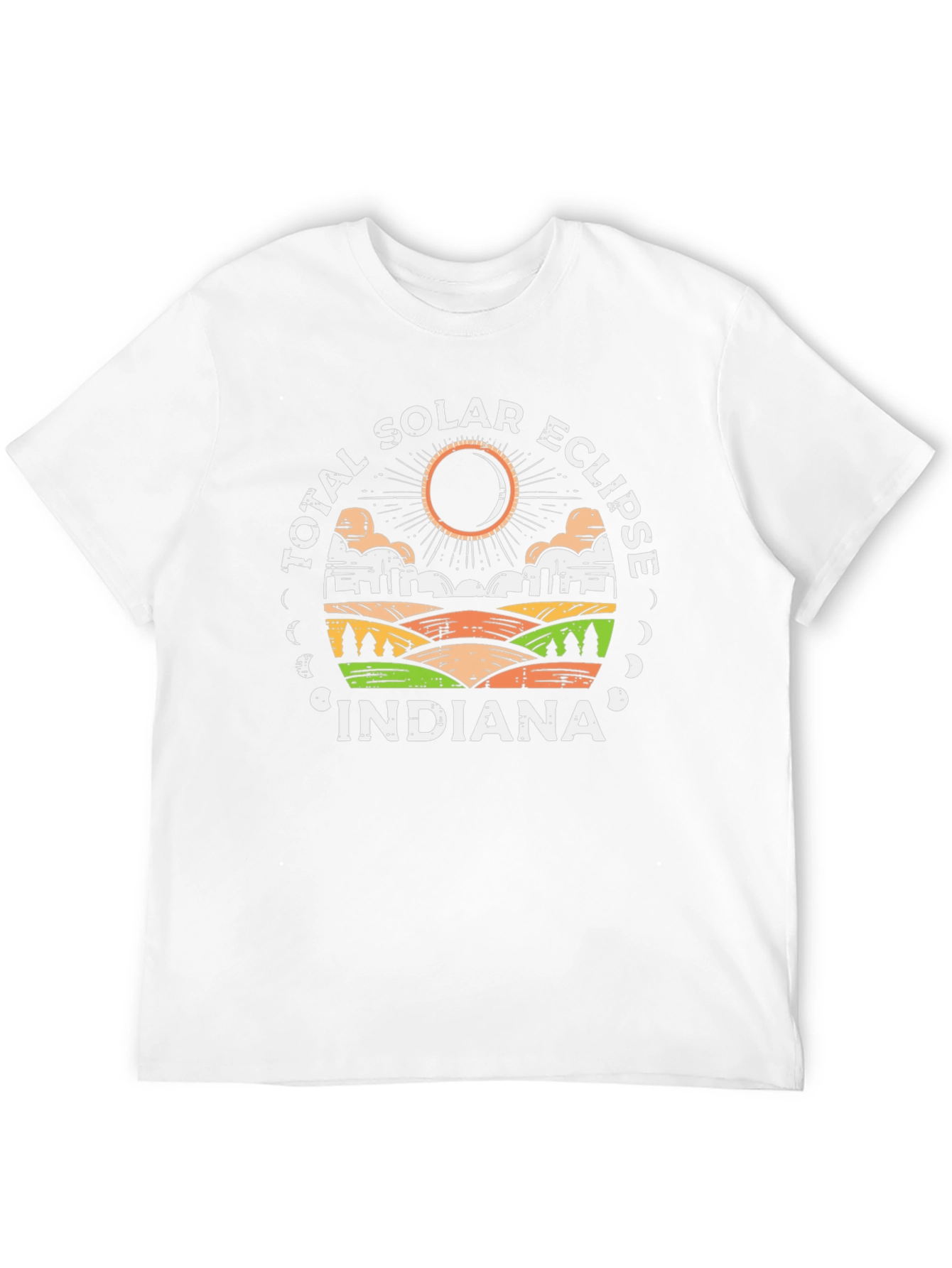 Indiana Total Solar Eclipse Graphic T-Shirt
