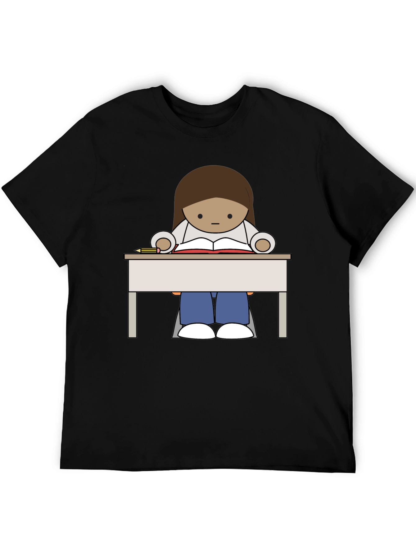 Studious Cartoon Graphic Tee