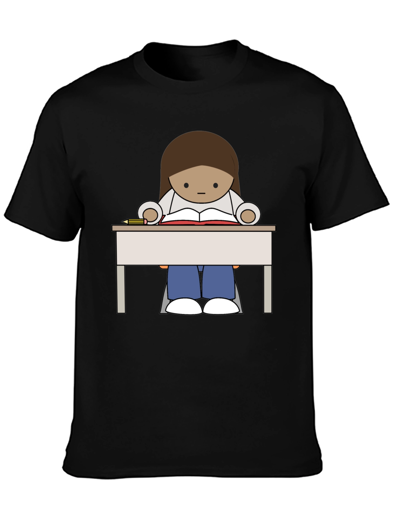 Studious Cartoon Graphic Tee