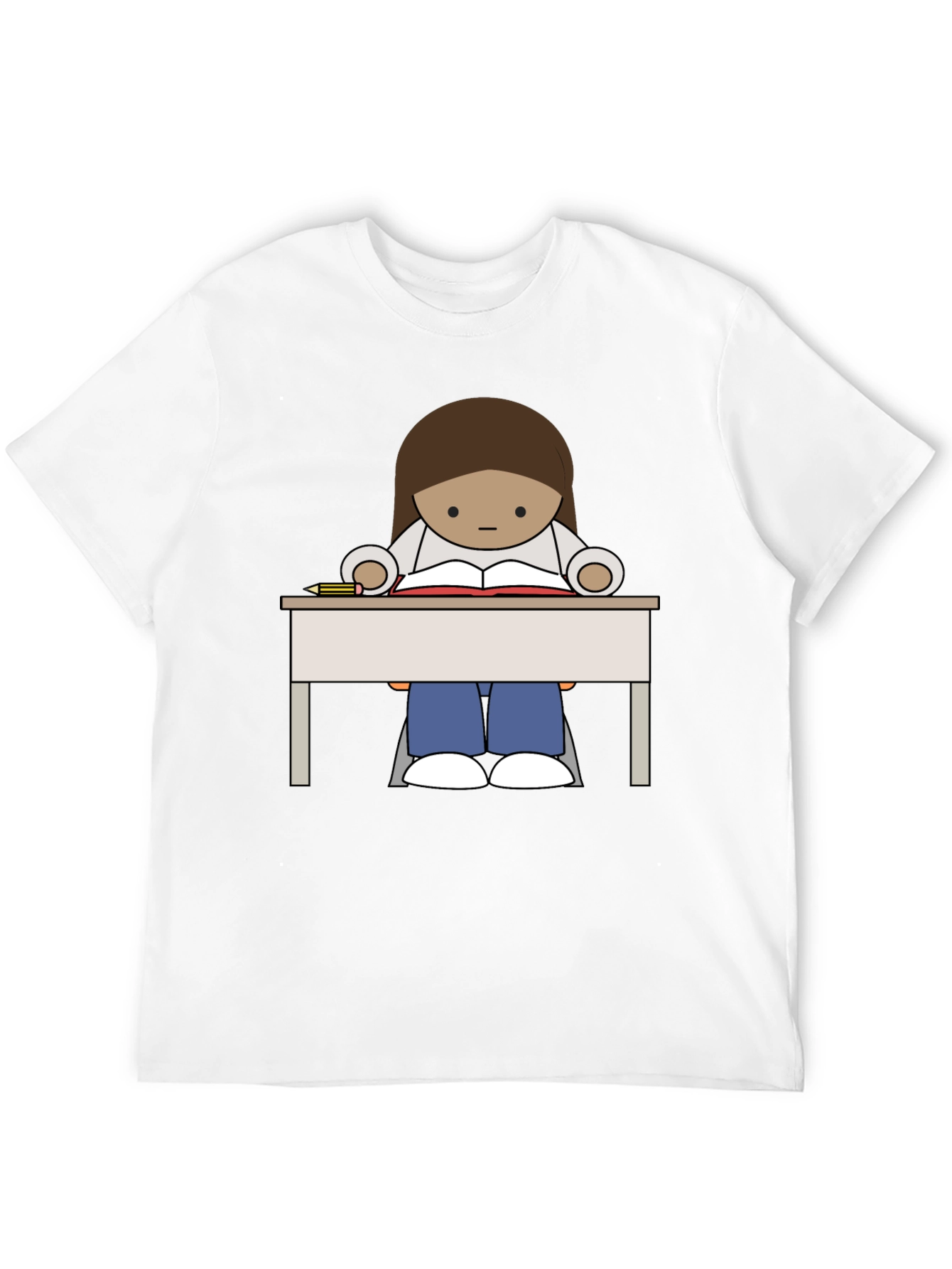 Studious Cartoon Graphic Tee