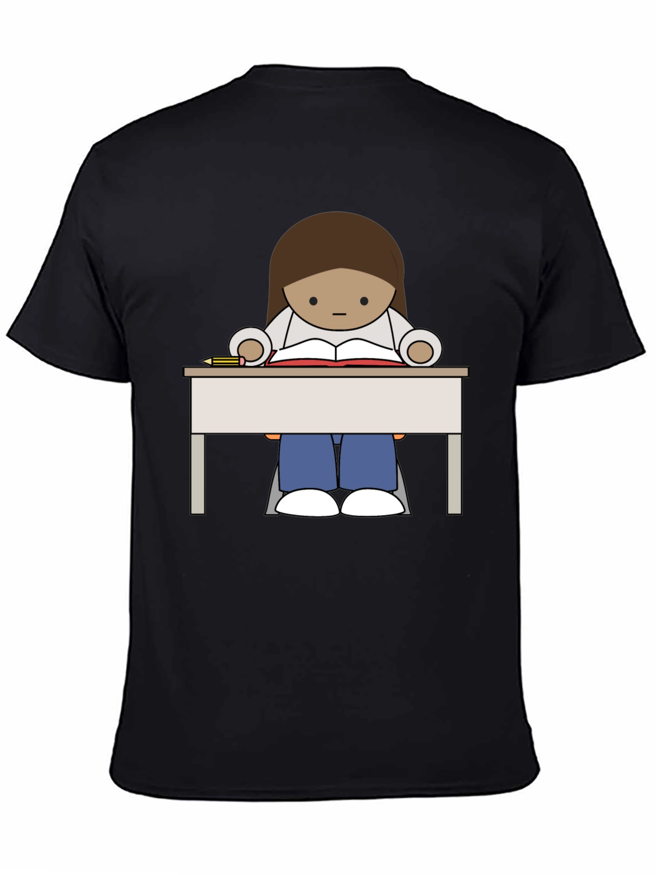 Studious Cartoon Graphic Tee