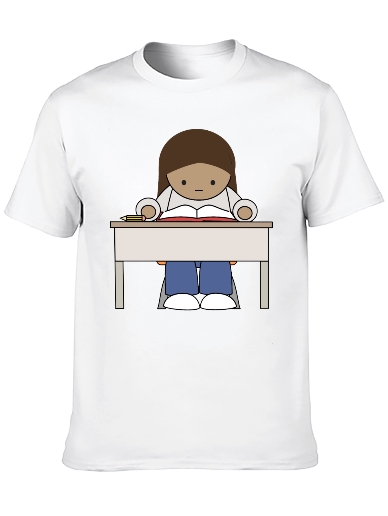 Studious Cartoon Graphic Tee