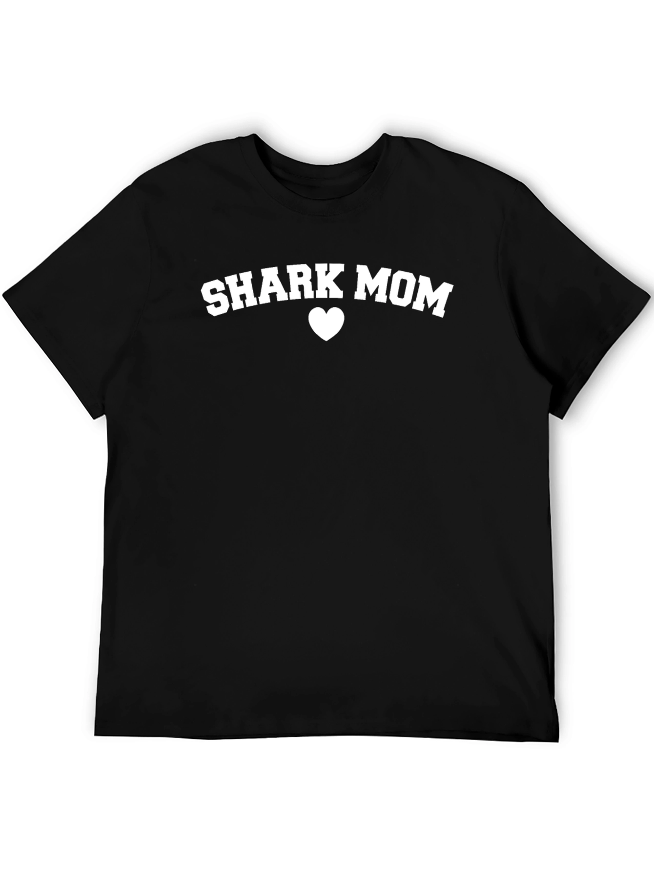 Shark Mom T-Shirt - Black Graphic Tee