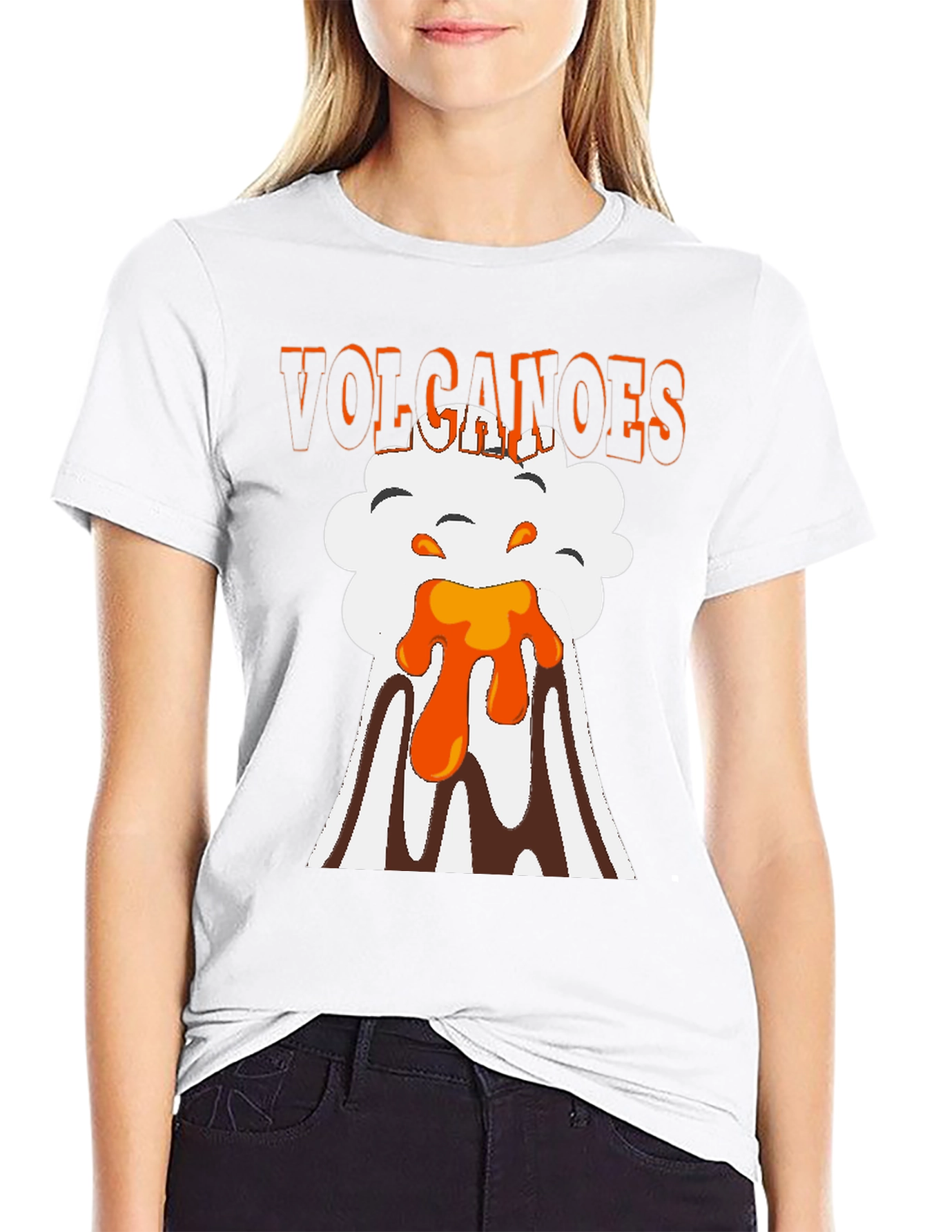 Volcanoes Graphic T-Shirt - Black