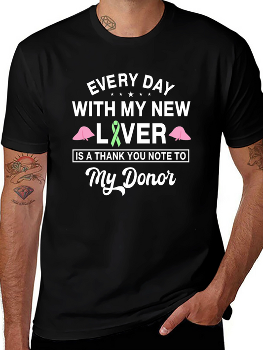 Liver Transplant Awareness T-Shirt Donor Appreciation Tee