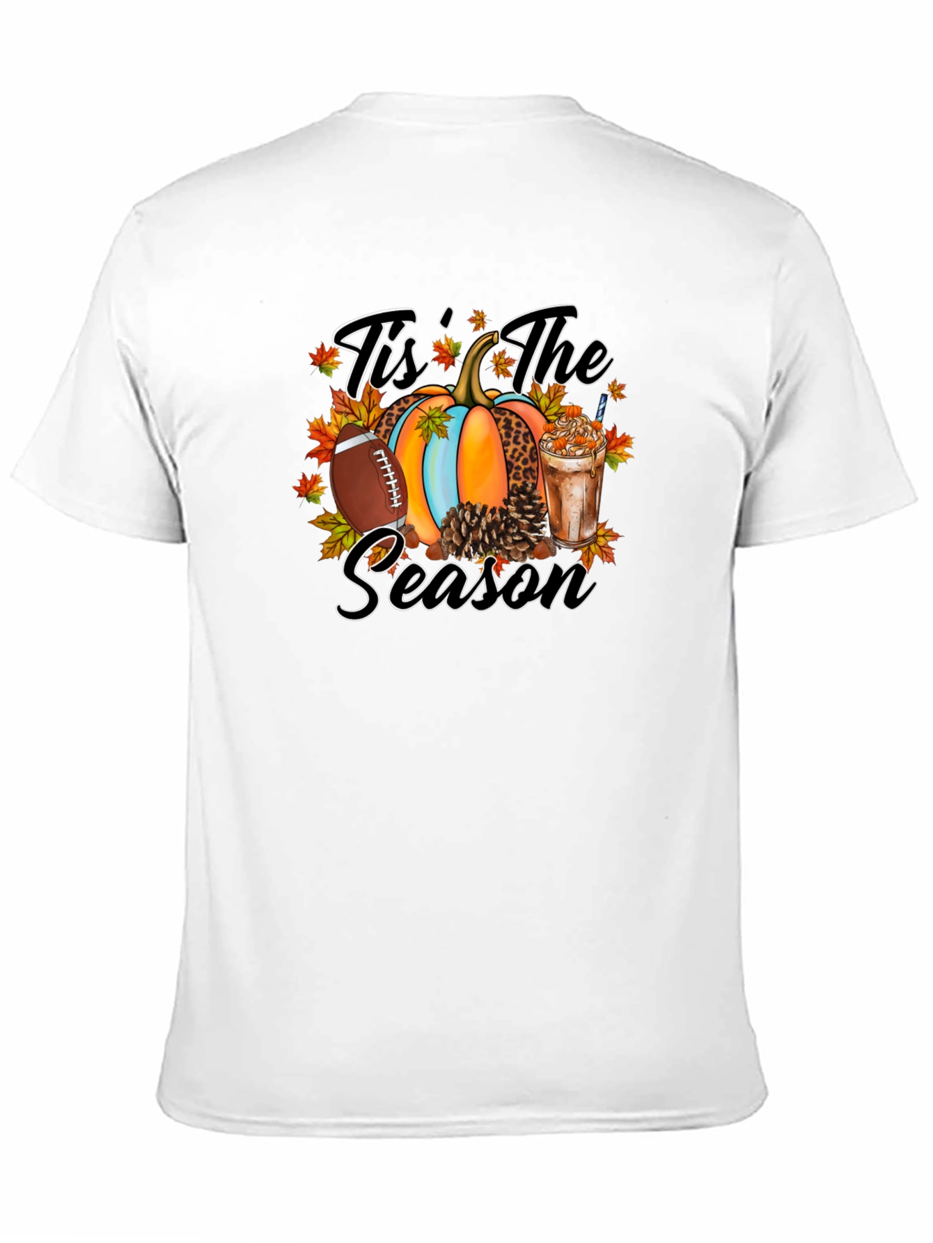 Tis The Season Football Pumpkin T-Shirt
