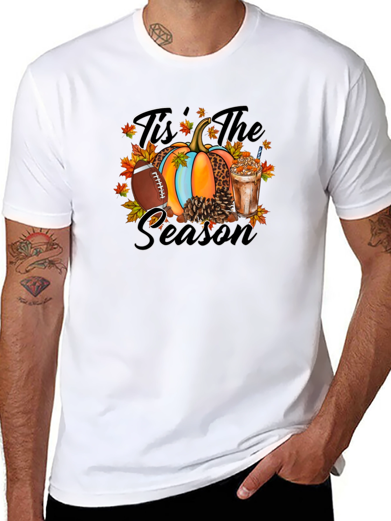 Tis The Season Football Pumpkin T-Shirt