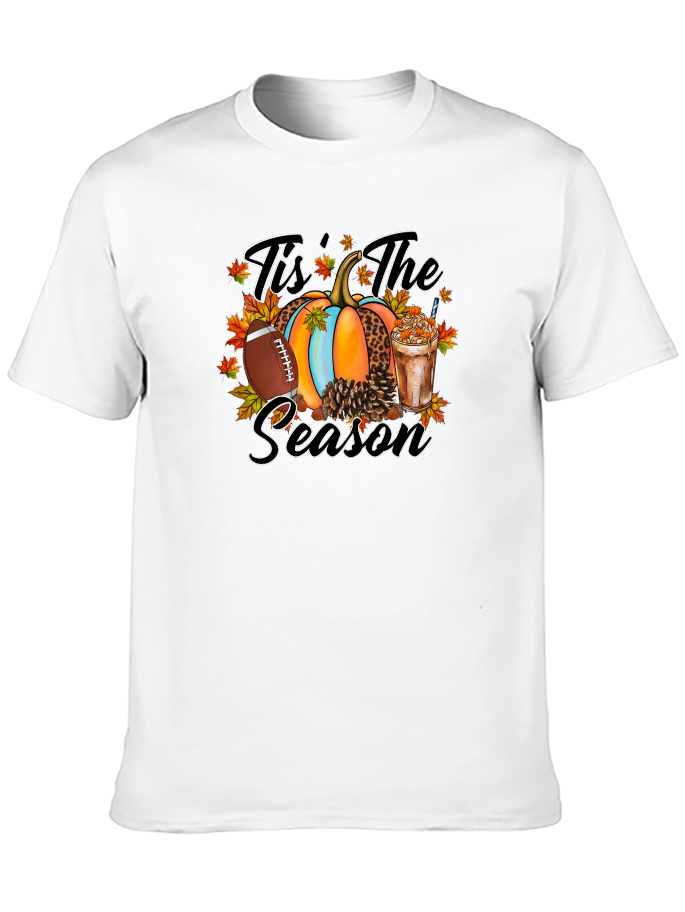 Tis The Season Football Pumpkin T-Shirt