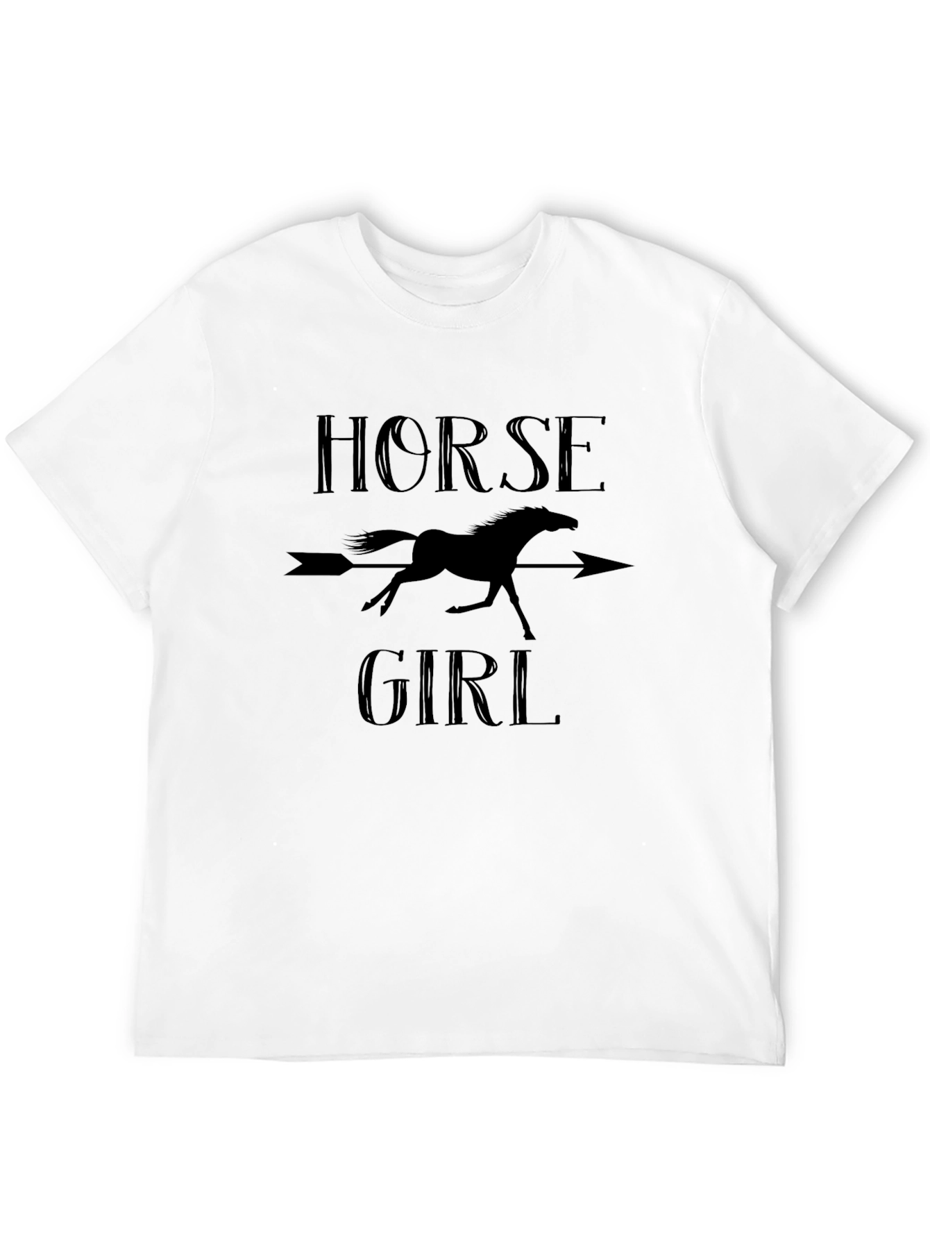 Horse Girl T-Shirt - Equestrian Arrow Tee