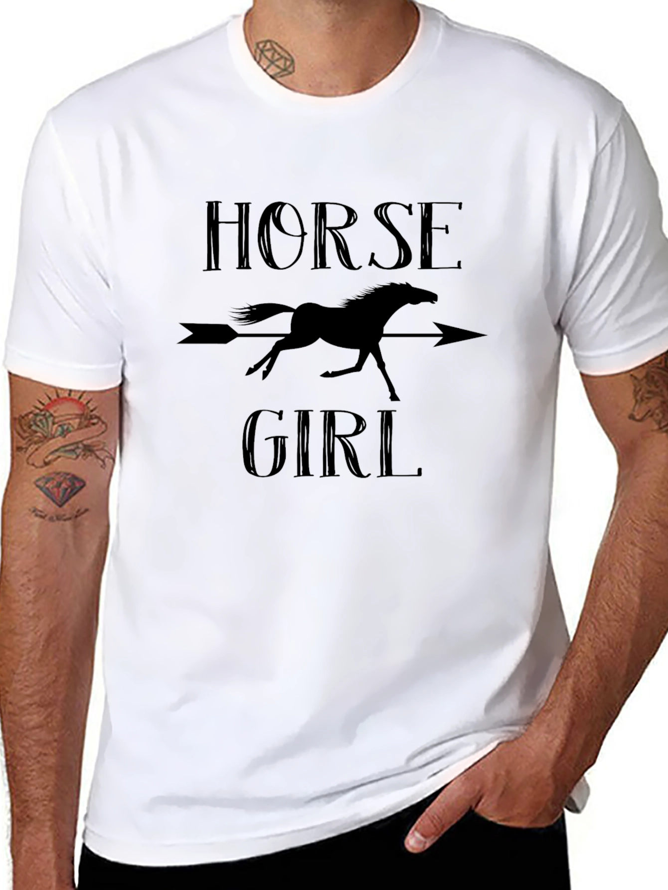 Horse Girl T-Shirt - Equestrian Arrow Tee