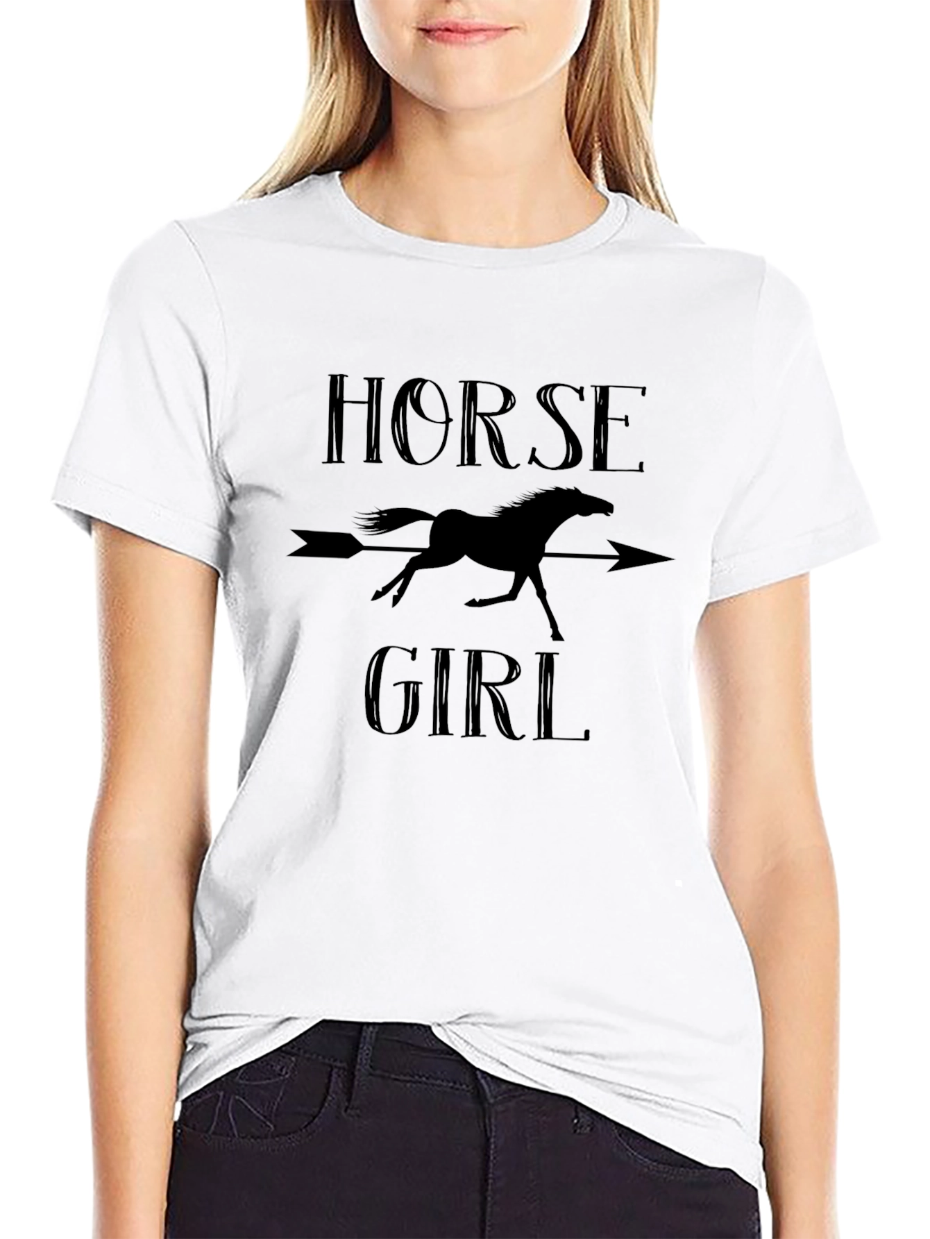 Horse Girl T-Shirt - Equestrian Arrow Tee