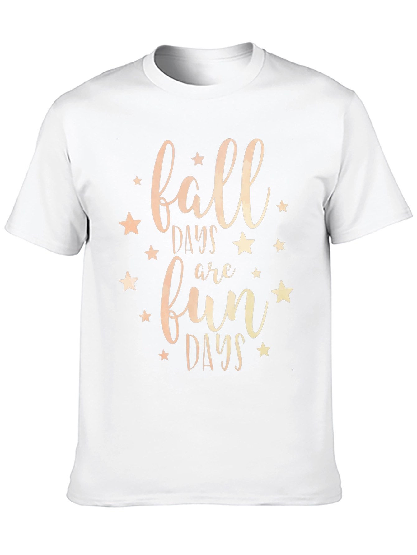 Fall Days Fun Days Black Graphic Tee Shirt