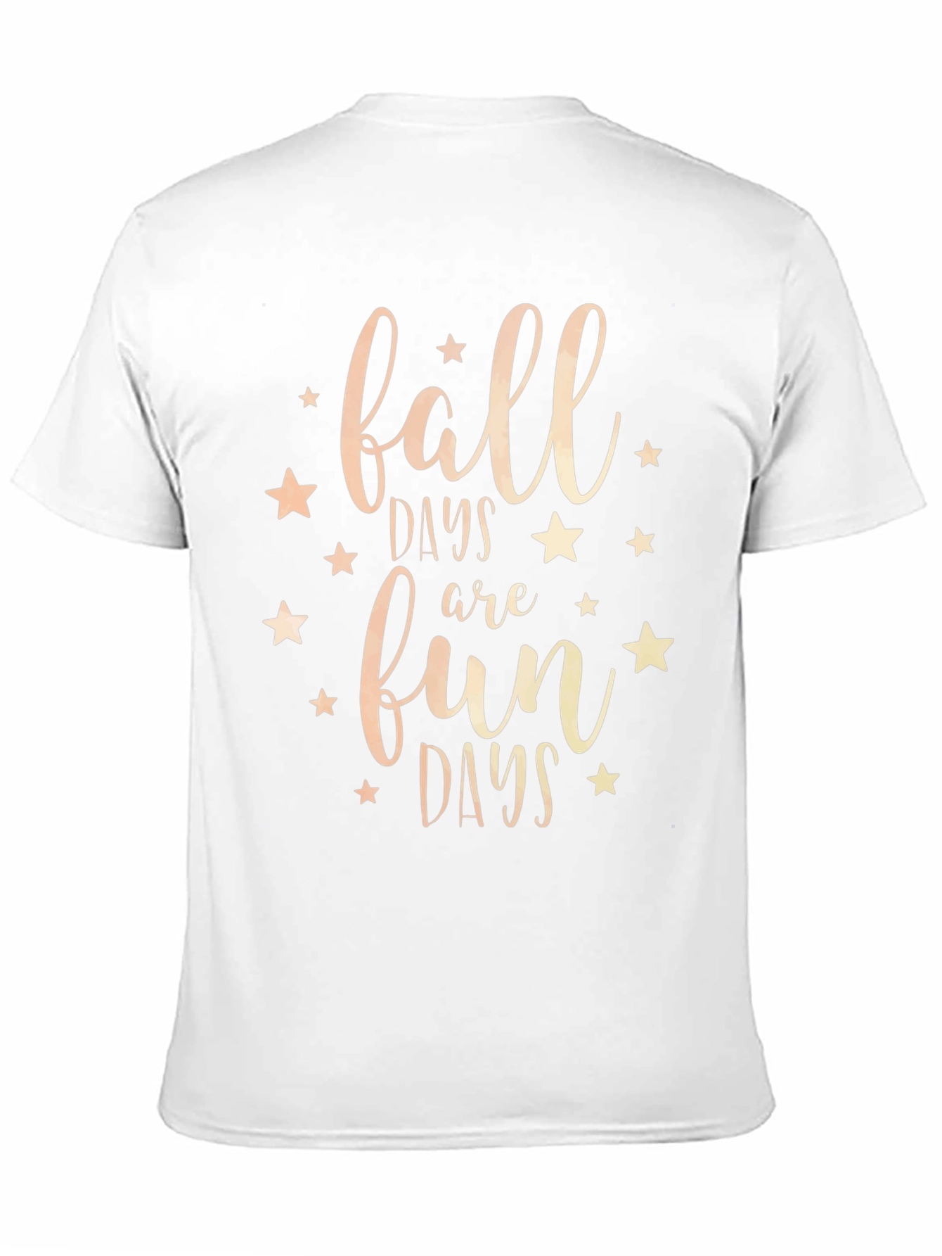 Fall Days Fun Days Black Graphic Tee Shirt