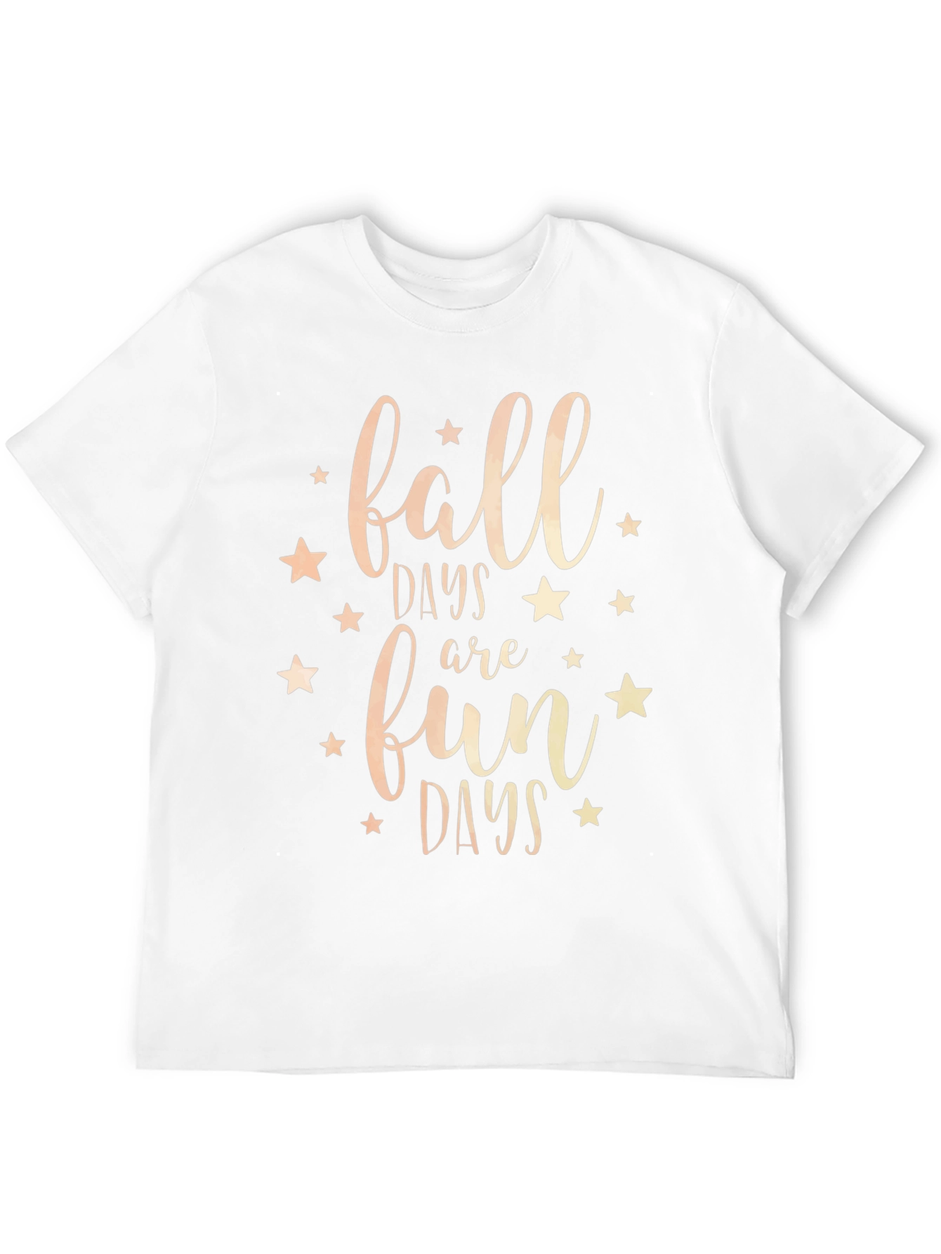 Fall Days Fun Days Black Graphic Tee Shirt