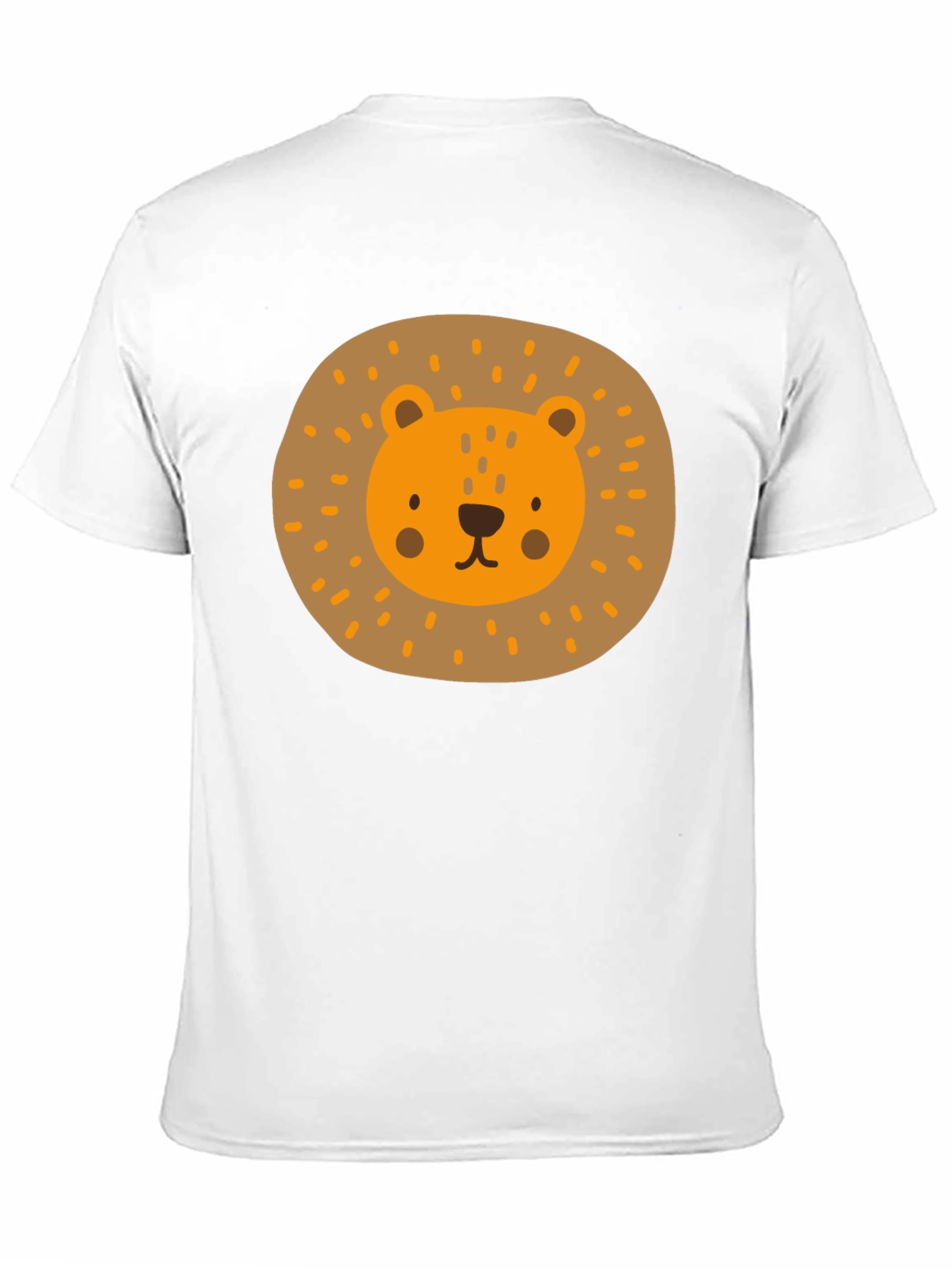 Cute Lion Graphic Tee - Mens Black T-Shirt