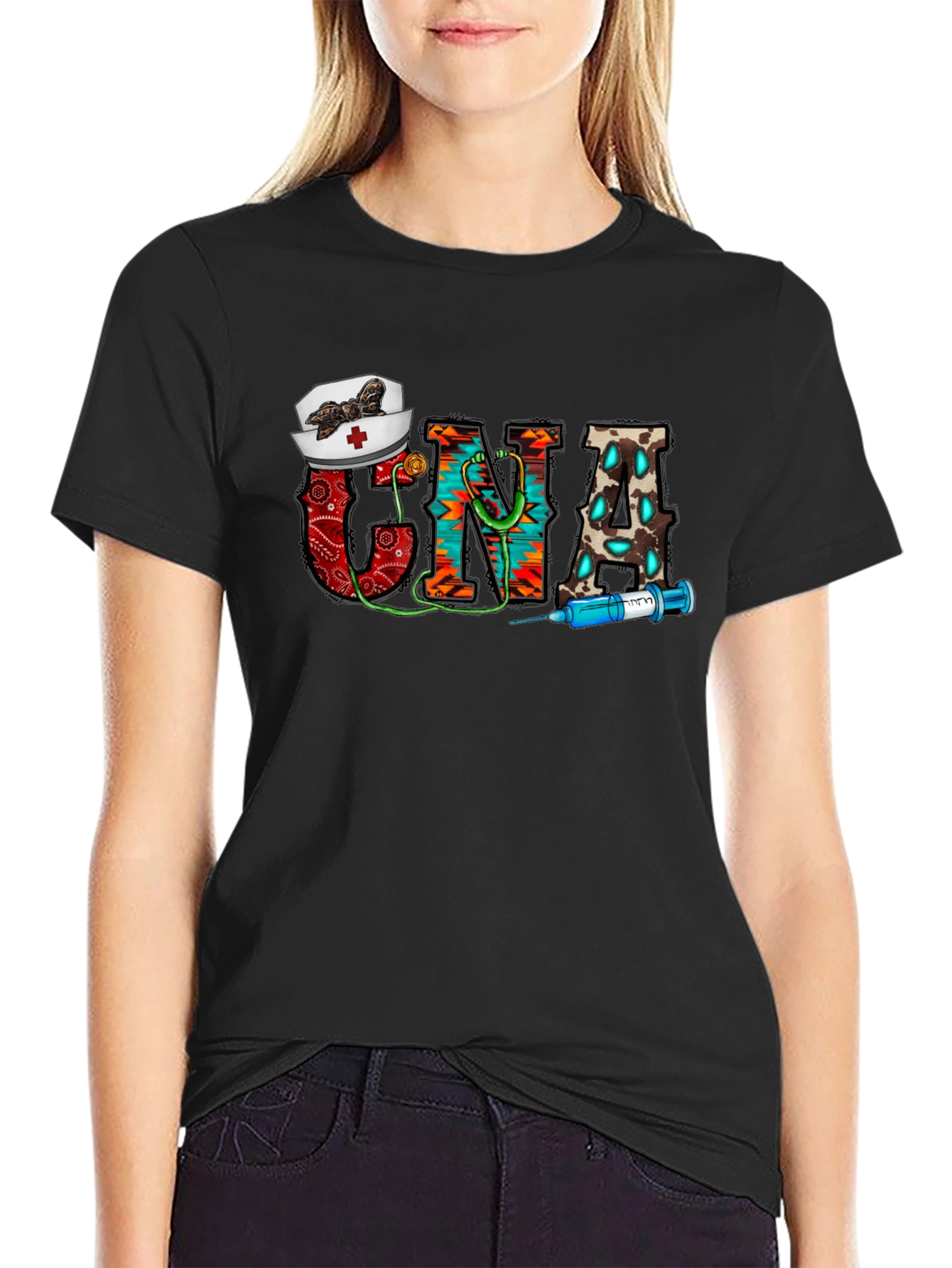 CNA Nurse Graphic T-Shirt