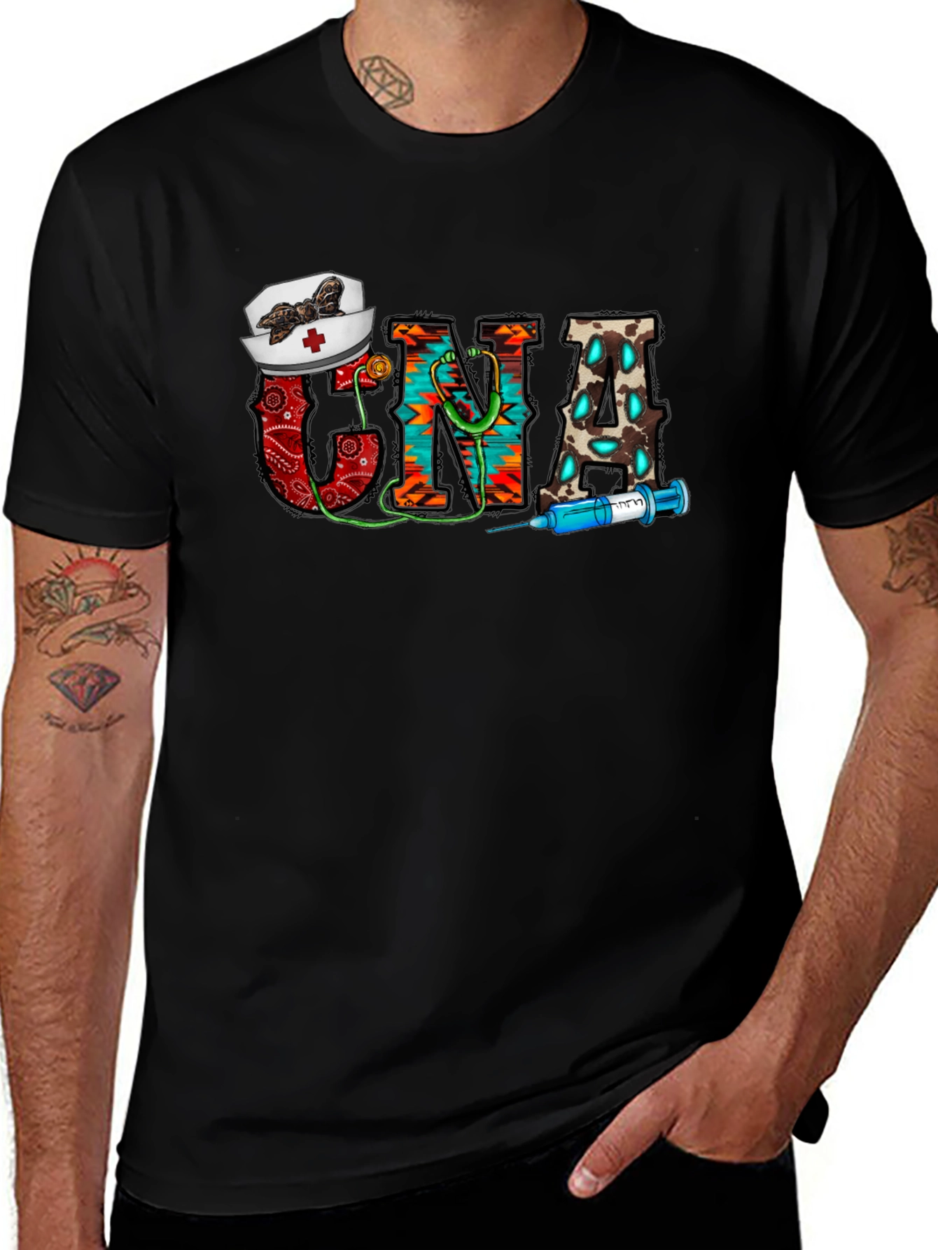 CNA Nurse Graphic T-Shirt