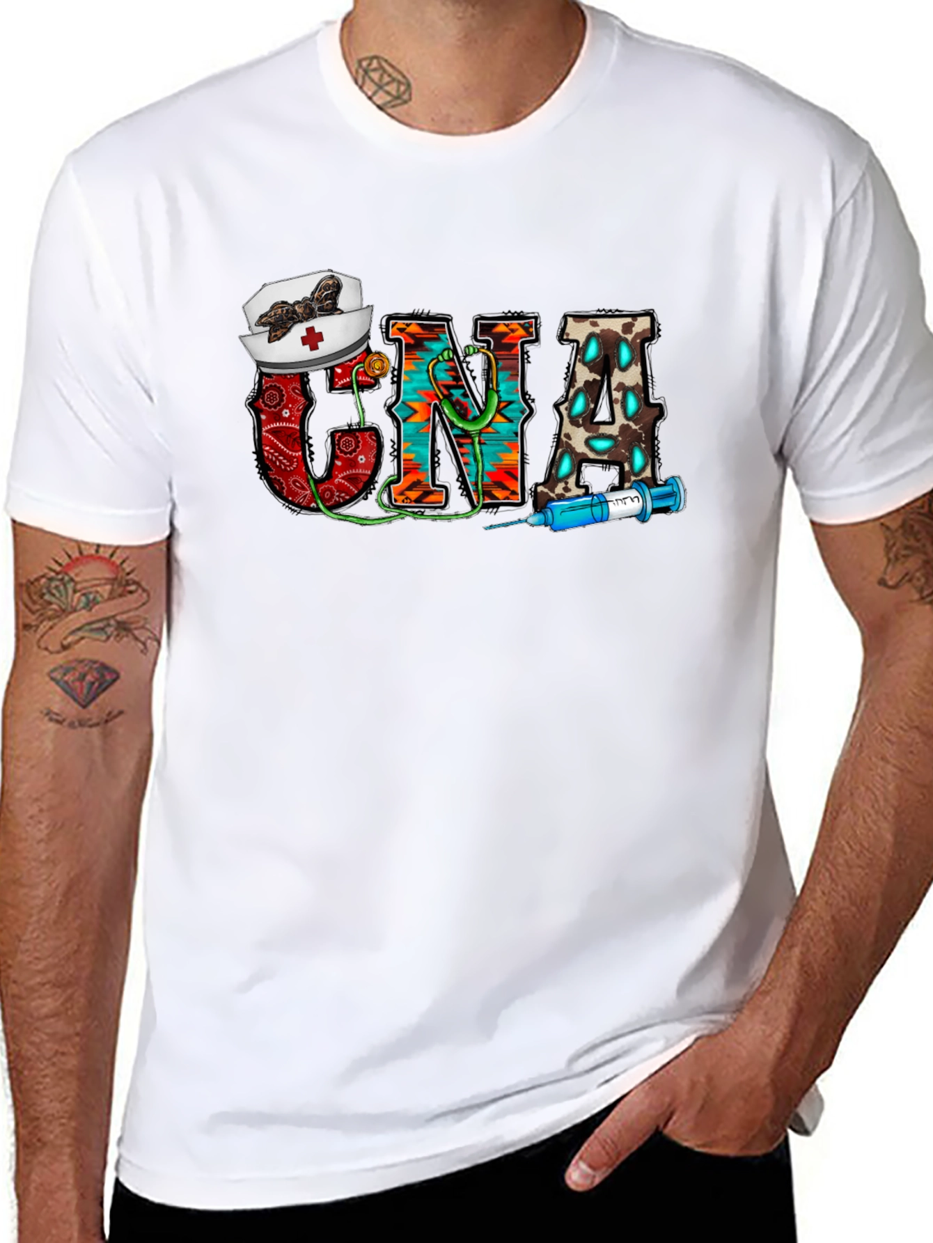 CNA Nurse Graphic T-Shirt