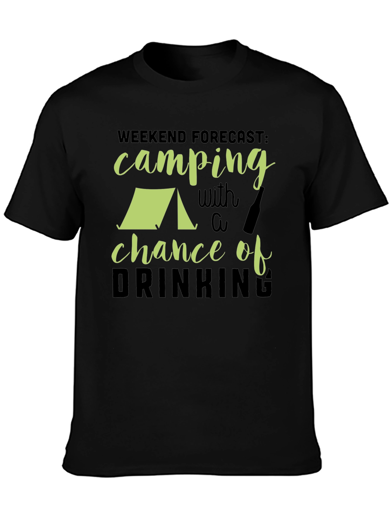 Camping & Drinking Forecast Graphic Tee