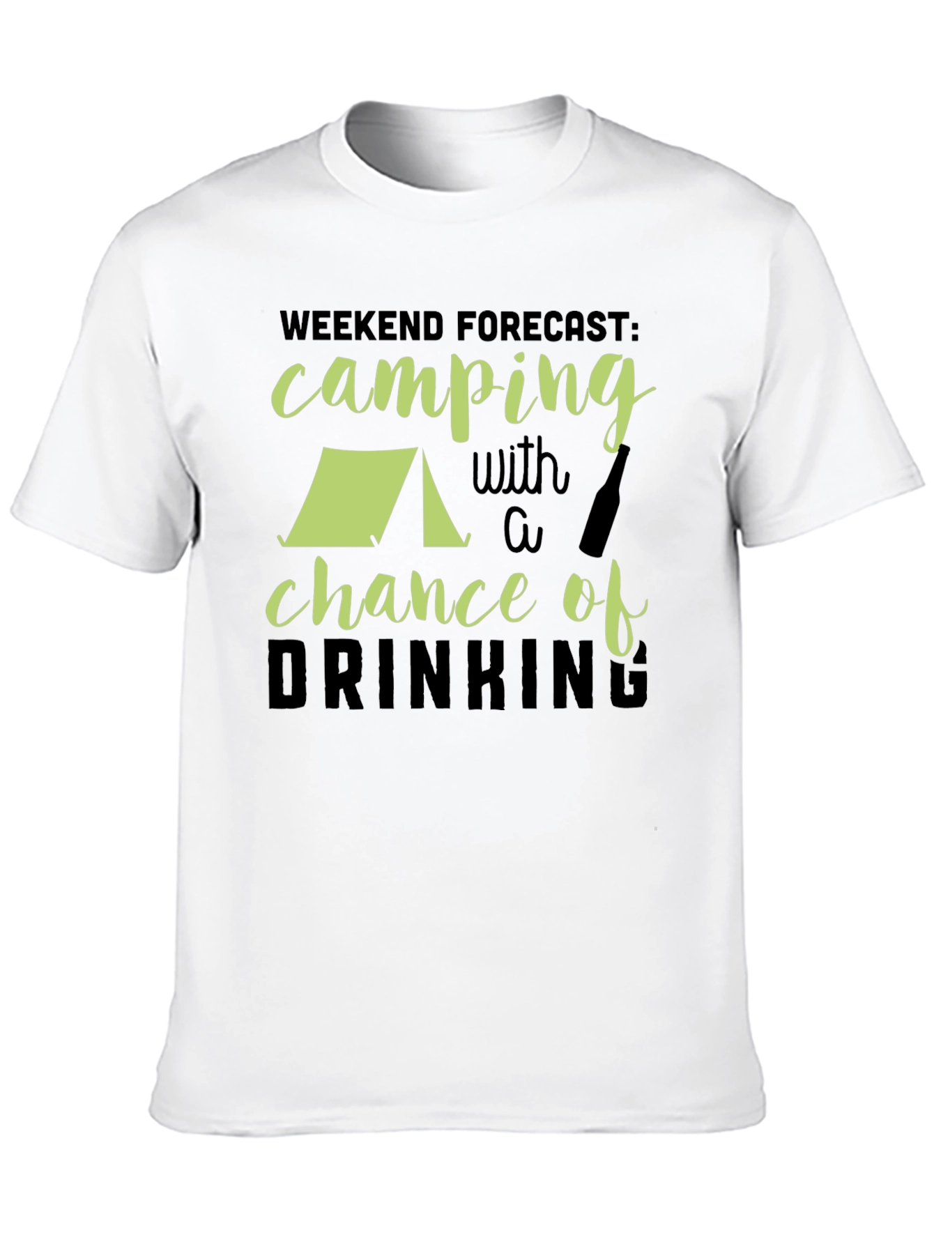 Camping & Drinking Forecast Graphic Tee