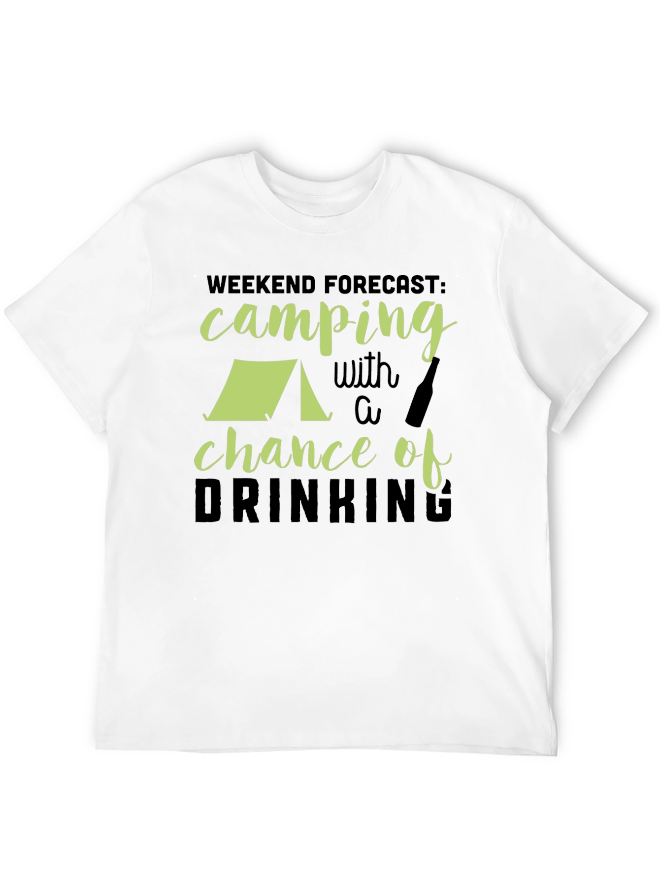 Camping & Drinking Forecast Graphic Tee