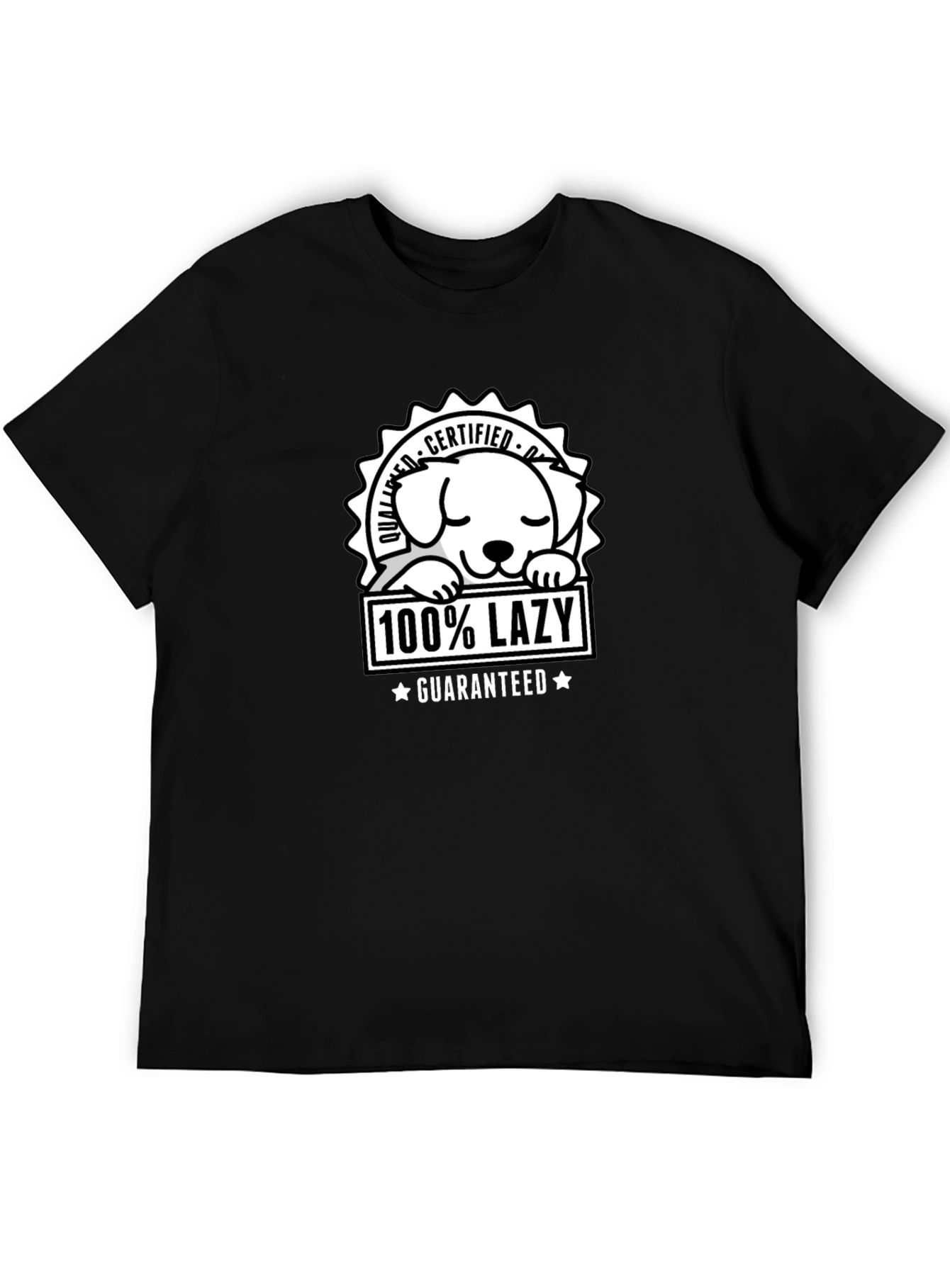 100% Lazy Certified Dog T-Shirt