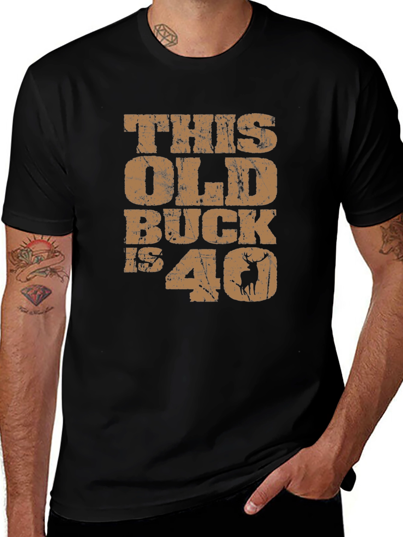 This Old Buck is 40 T-Shirt Funny Birthday Gift