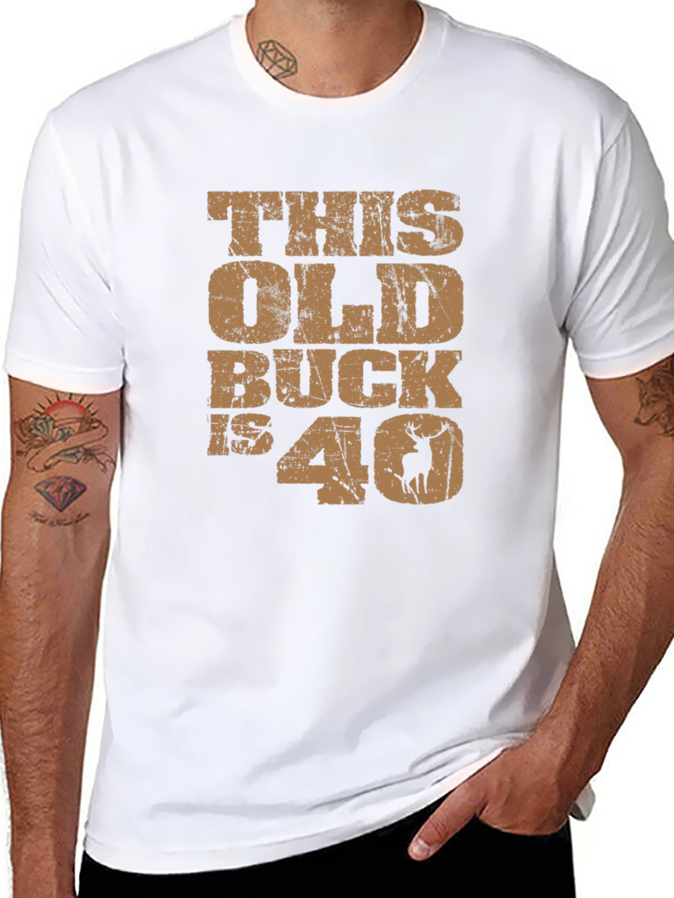 This Old Buck is 40 T-Shirt Funny Birthday Gift