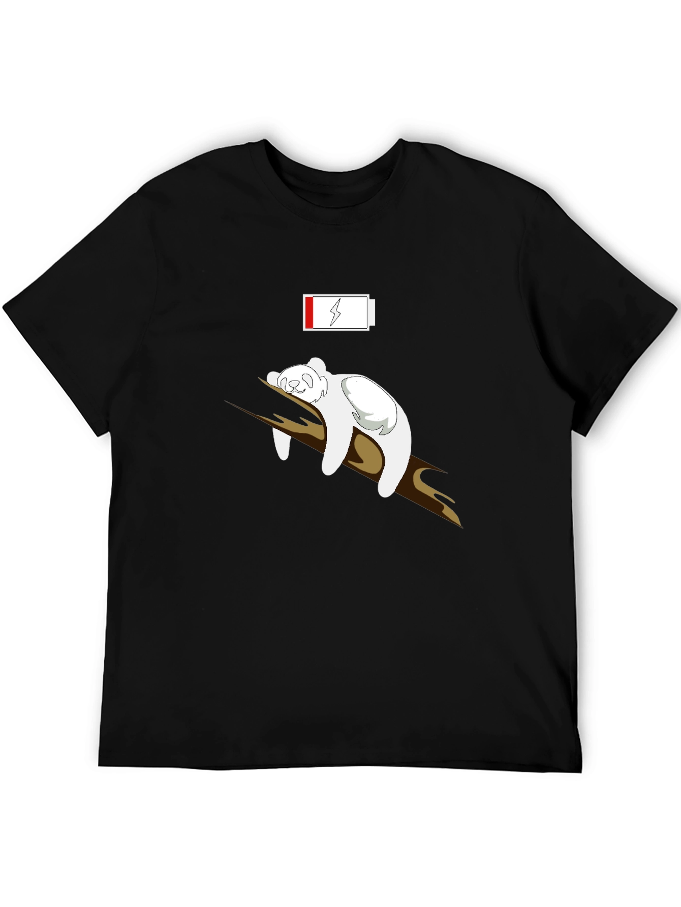 Low Battery Koala T-Shirt - Black