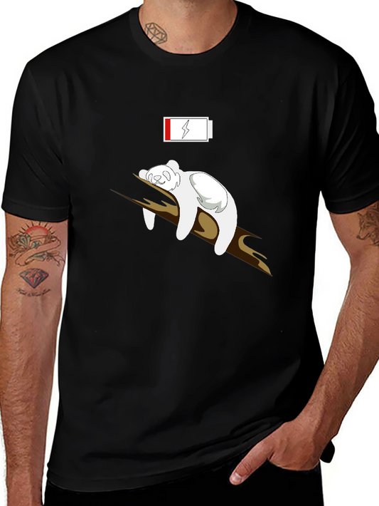 Low Battery Koala T-Shirt - Black