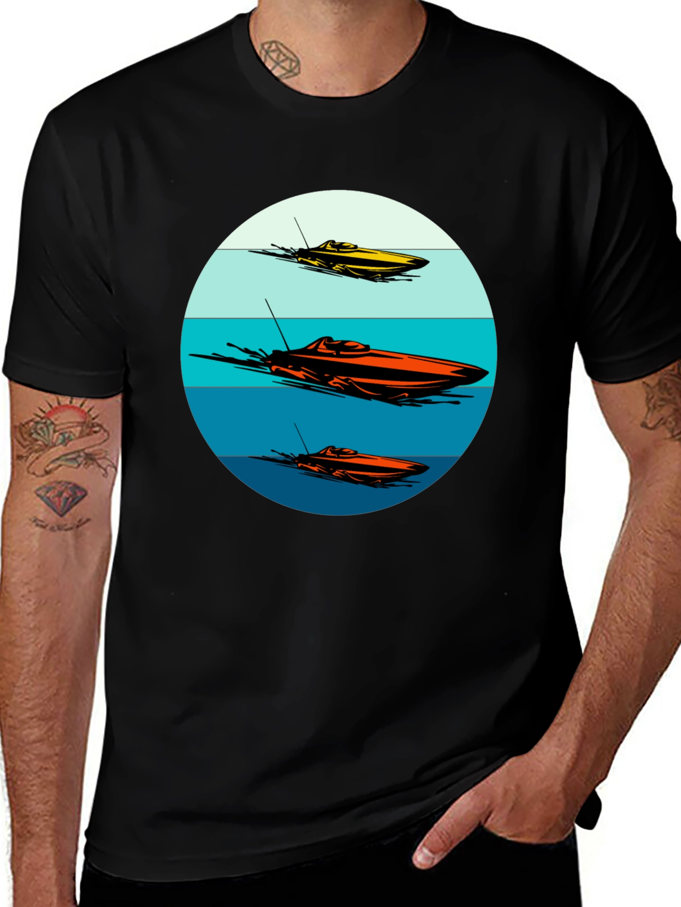 Speedboat Graphic T-Shirt