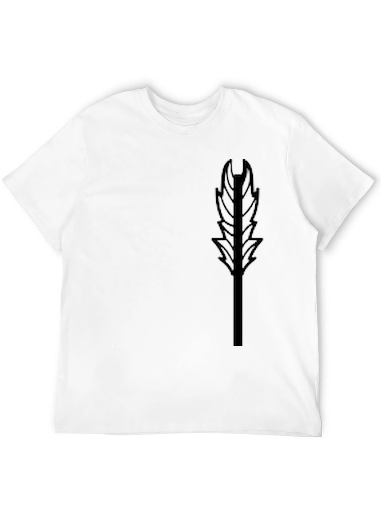 Black Feather Graphic T-Shirt
