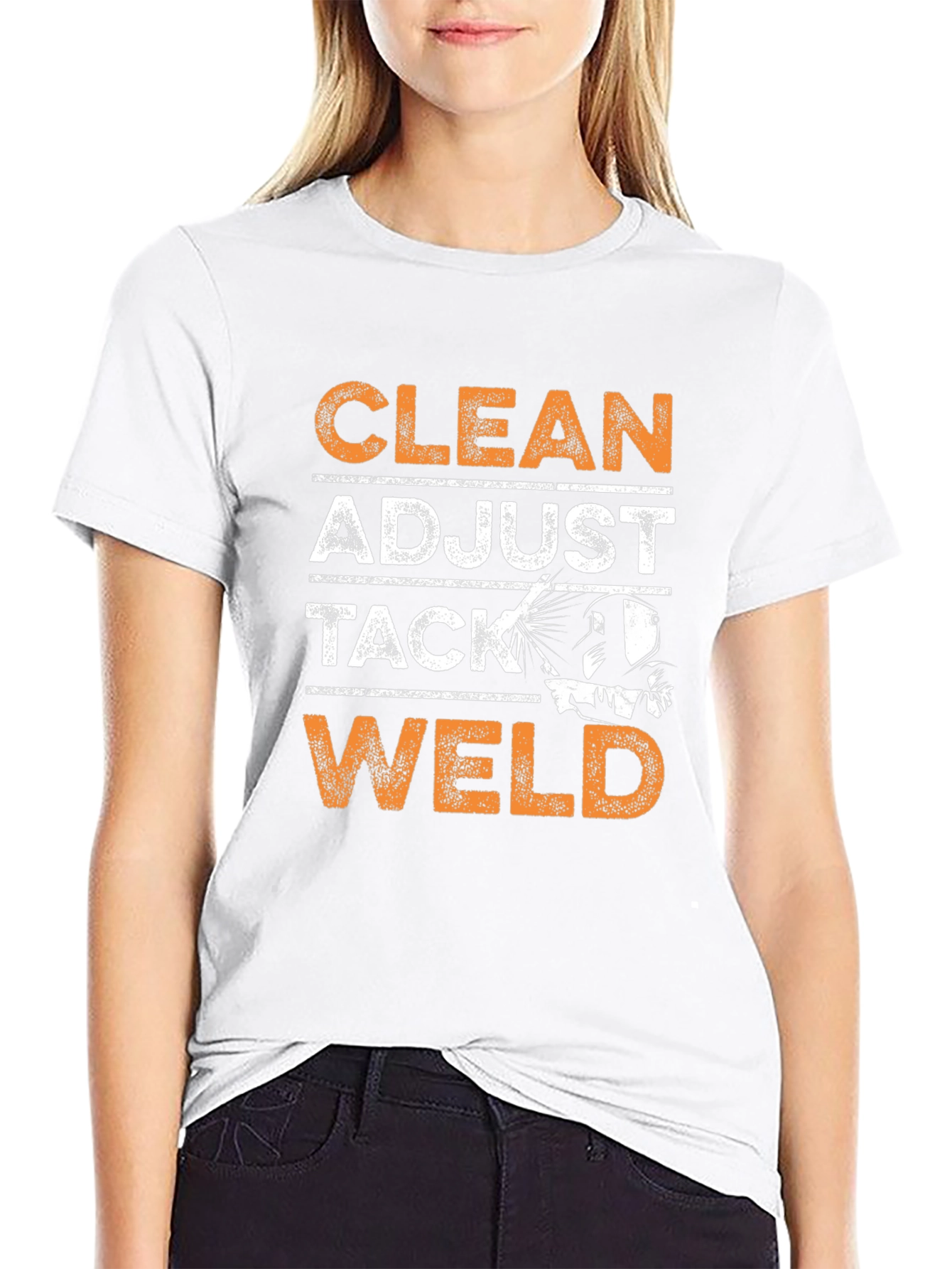 Clean Adjust Tack Weld Graphic Tee - Black