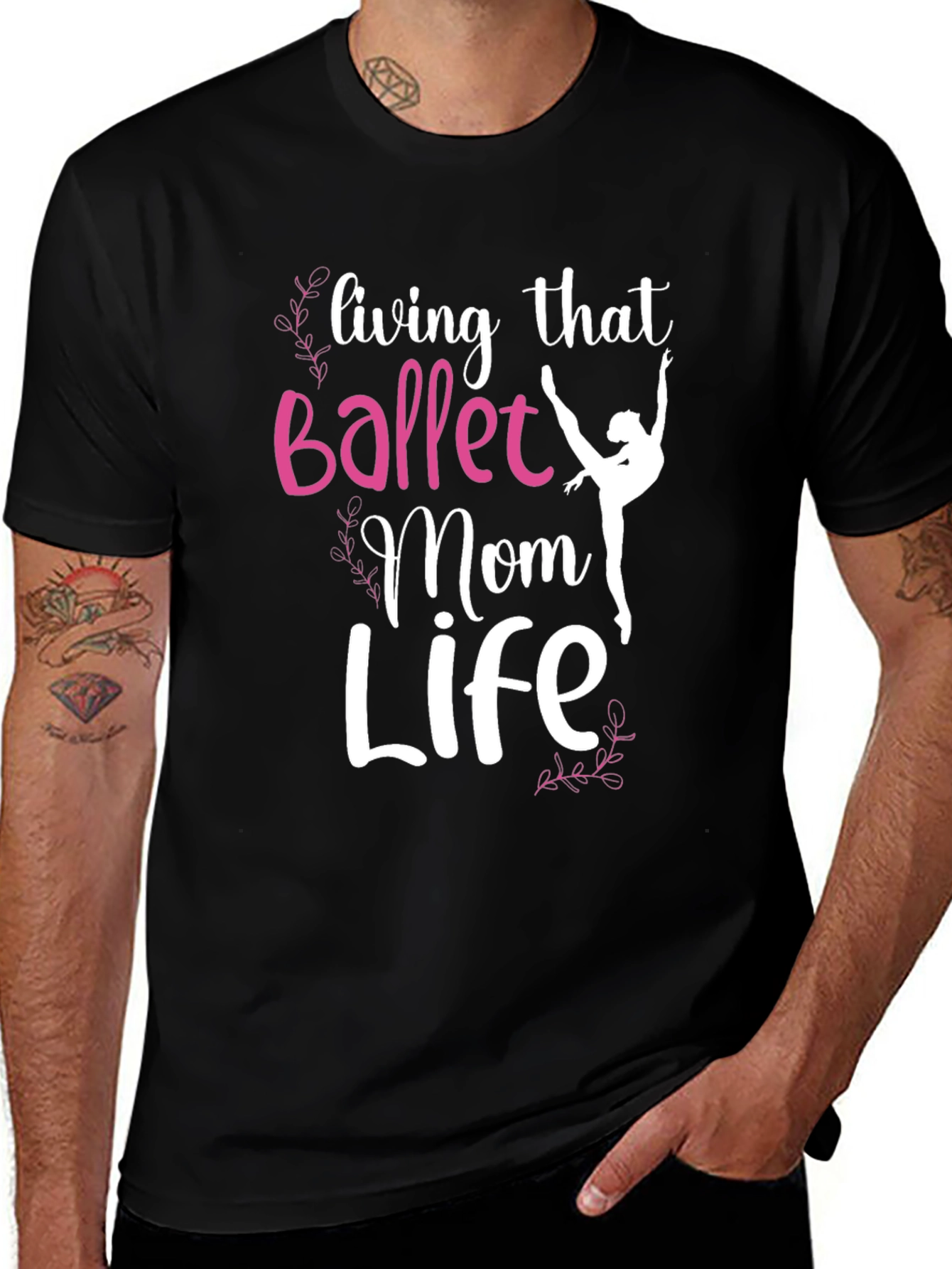Ballet Mom Life Graphic Tee - Black T-Shirt