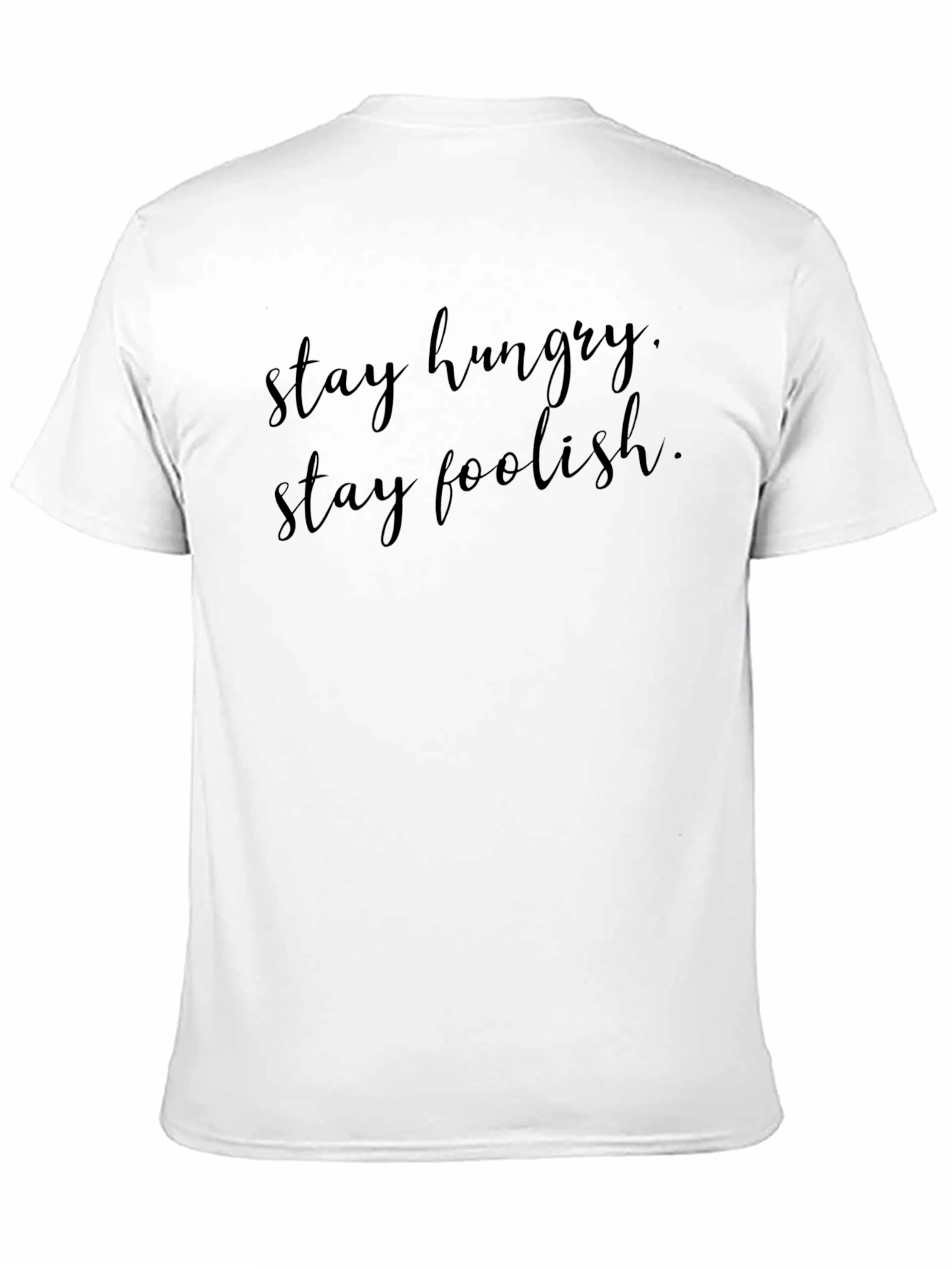 Stay Hungry Stay Foolish Black Tee