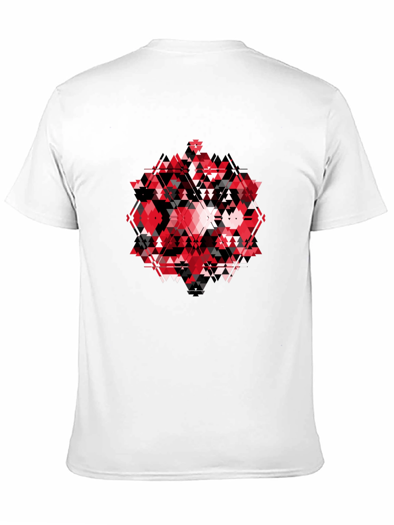 Geometric Print Black T-Shirt