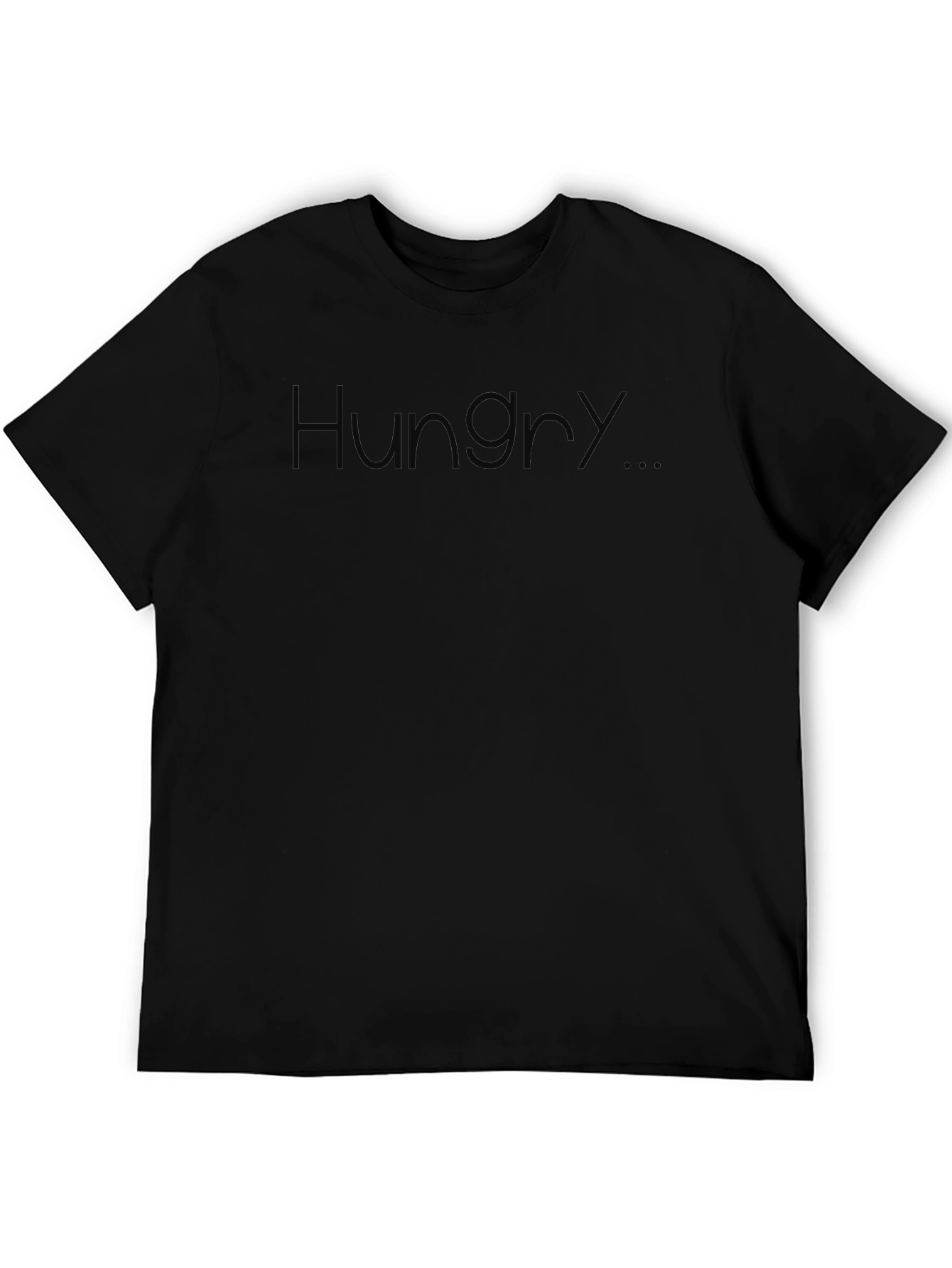 Mens Black Hungry Graphic T-Shirt