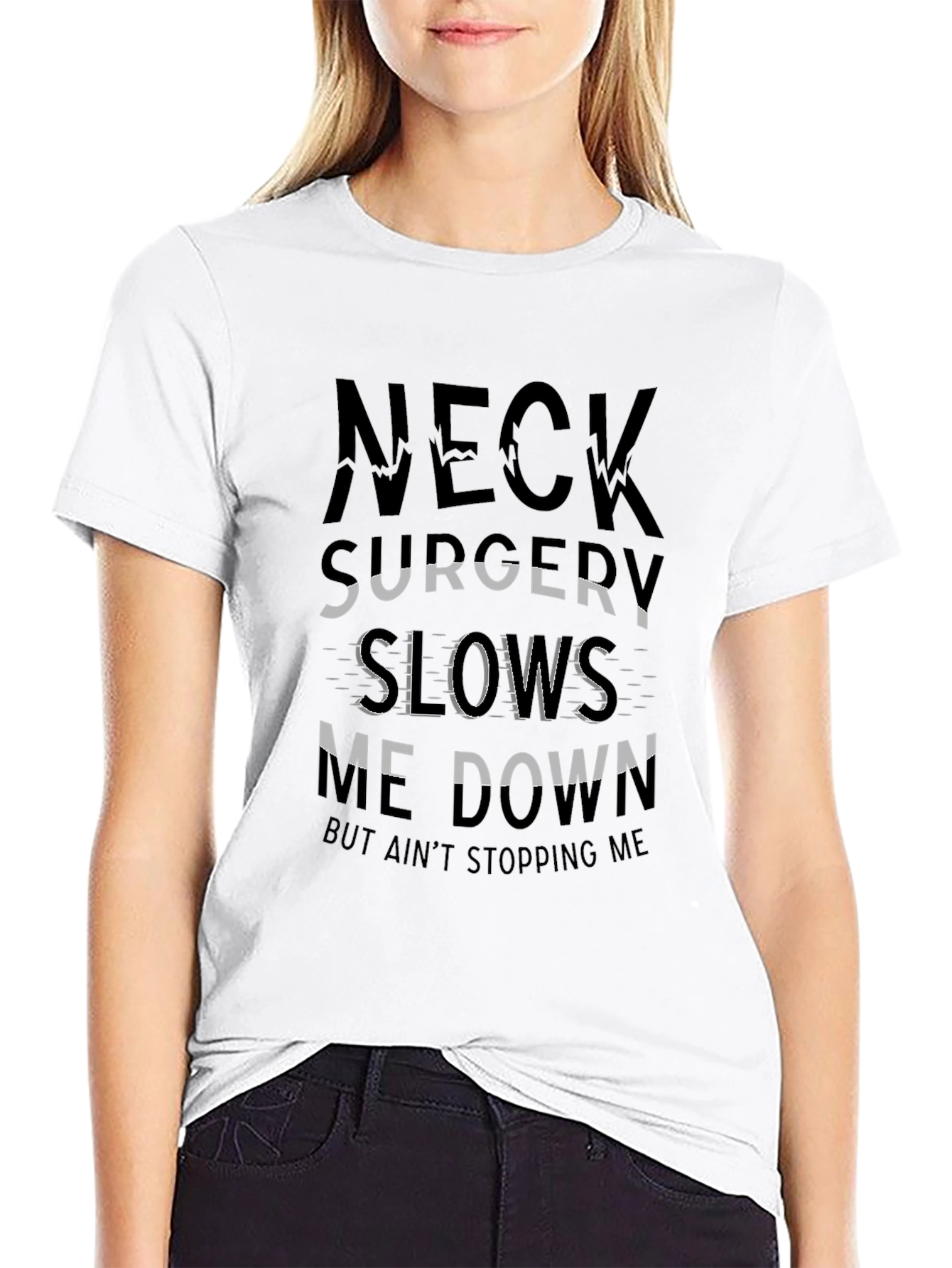 Neck Surgery Graphic Tee - Mens Black T-Shirt