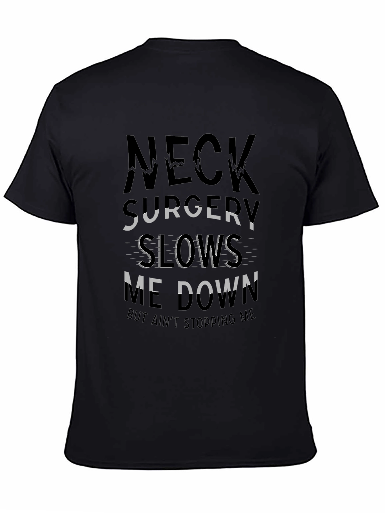 Neck Surgery Graphic Tee - Mens Black T-Shirt