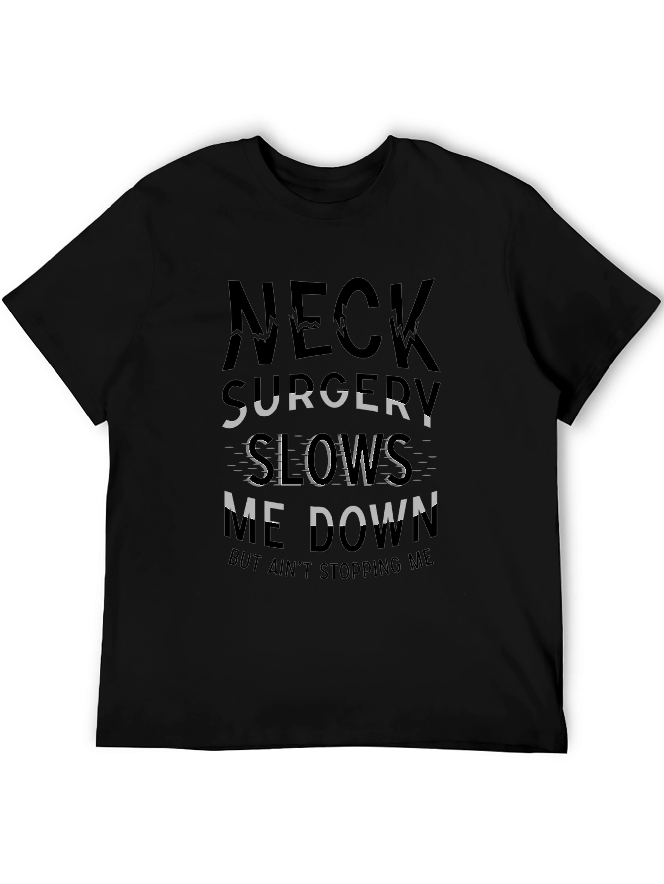 Neck Surgery Graphic Tee - Mens Black T-Shirt