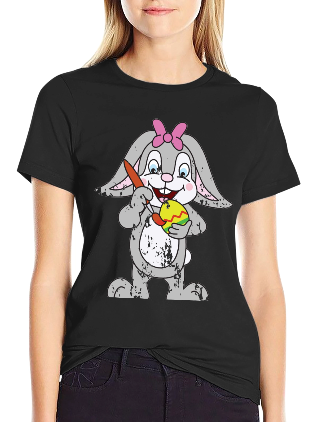 Easter Bunny T-Shirt - Egg Painting Rabbit Tee
