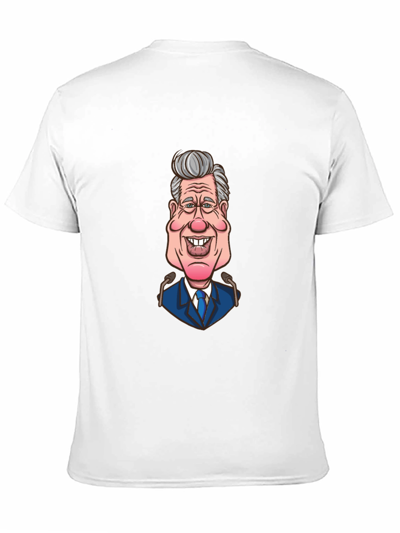 Caricature Graphic Print Black Cotton T-Shirt