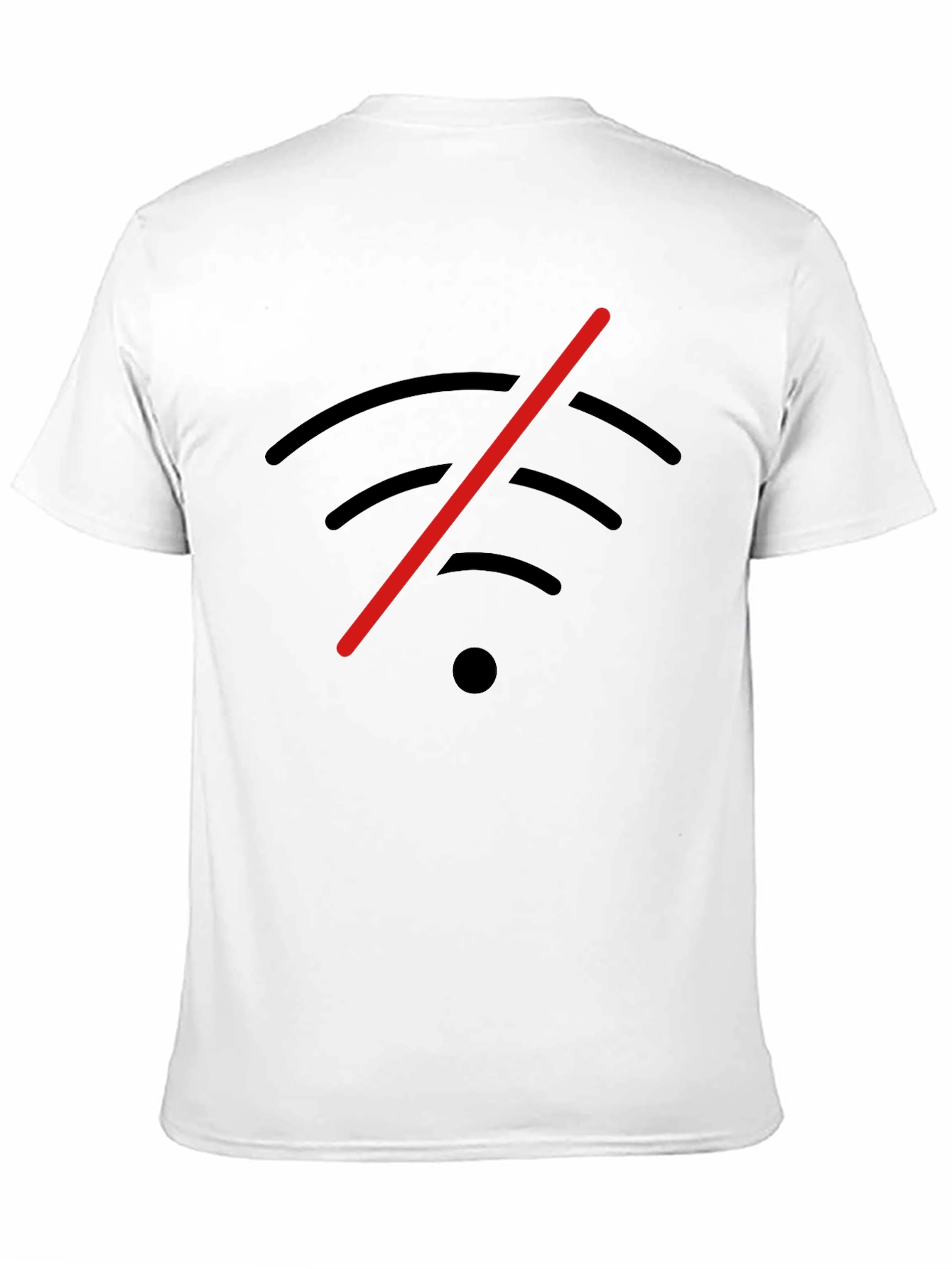 No Wifi Zone T-Shirt - Black Cotton Tee